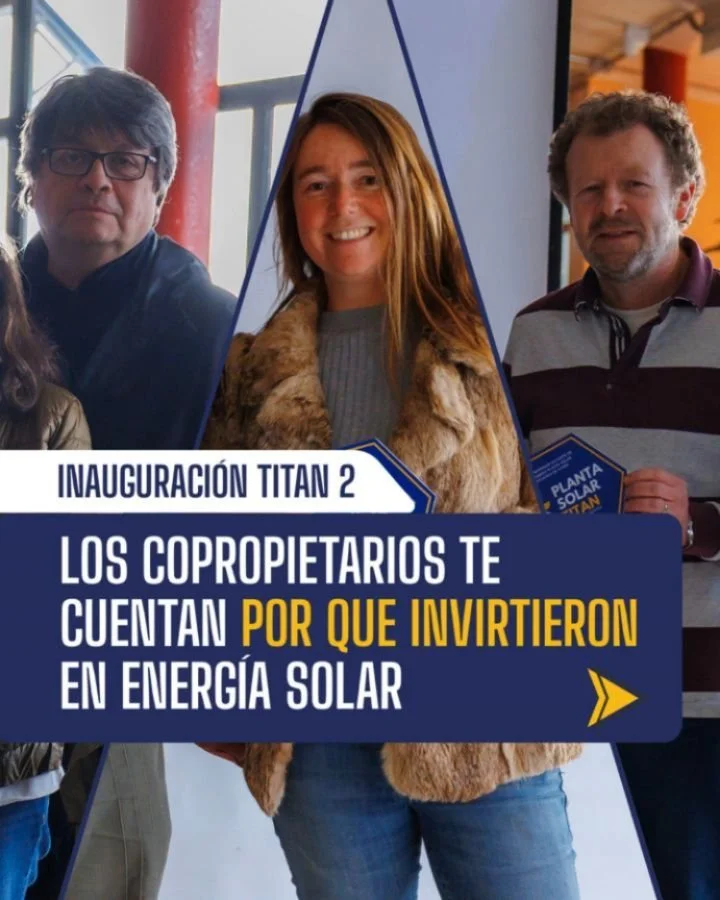 Tres personas distintas, la misma decisi&oacute;n: invertir en el futuro energ&eacute;tico de su familia. 🌞

Copropietarios de Tit&aacute;n 2 nos cuentan c&oacute;mo conocieron el proyecto y por qu&eacute; dieron el paso.

Desliza y esc&uacute;chalo