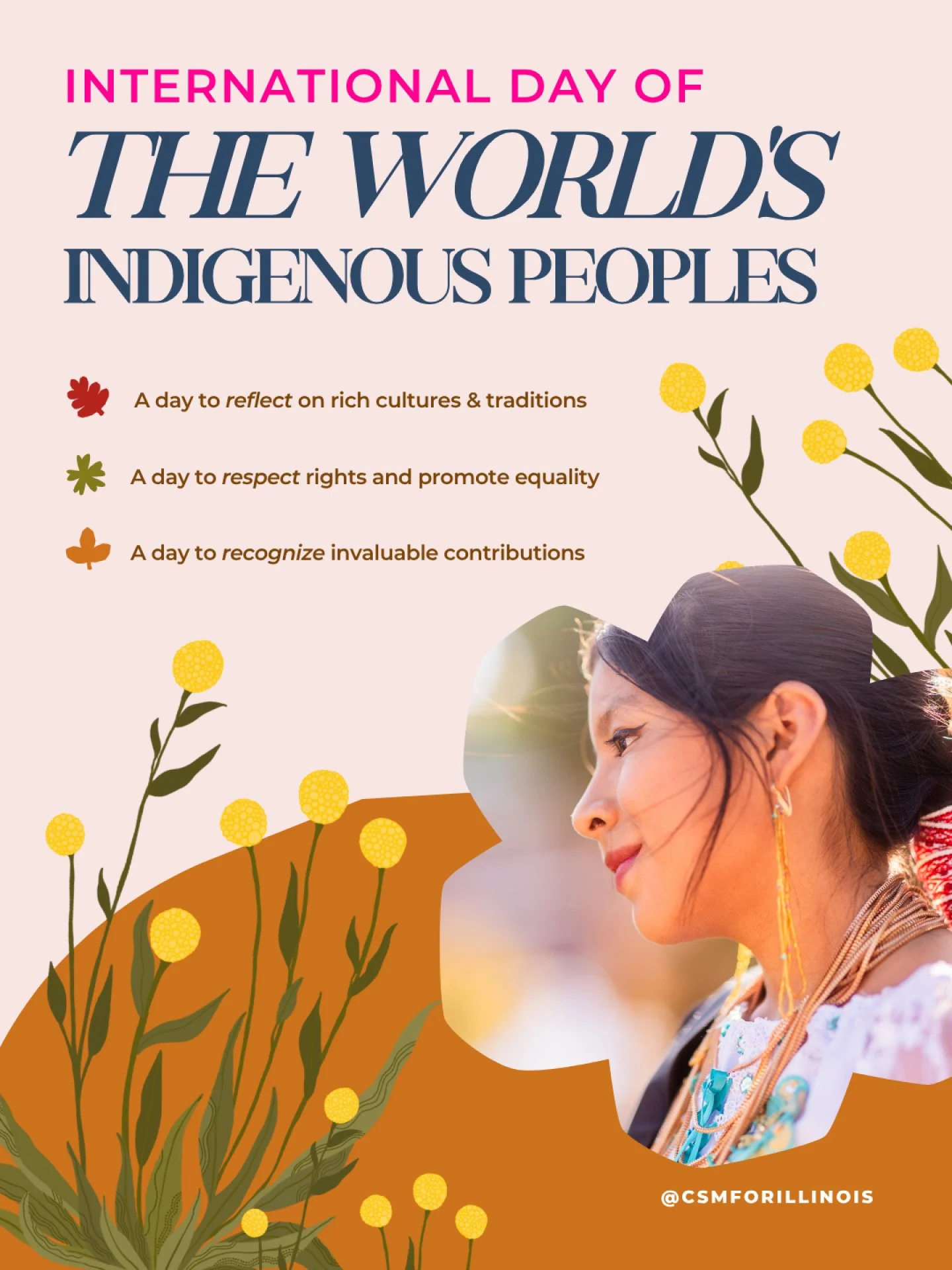 Today is the International Day of the World's Indigenous Peoples.

The ground under the northwest suburbs is the homeland of the Potawatomi, Odawa, Ojibwe, Miami, and Ho-Chunk peoples &mdash; not in a distant, finished way, but in a way that includes