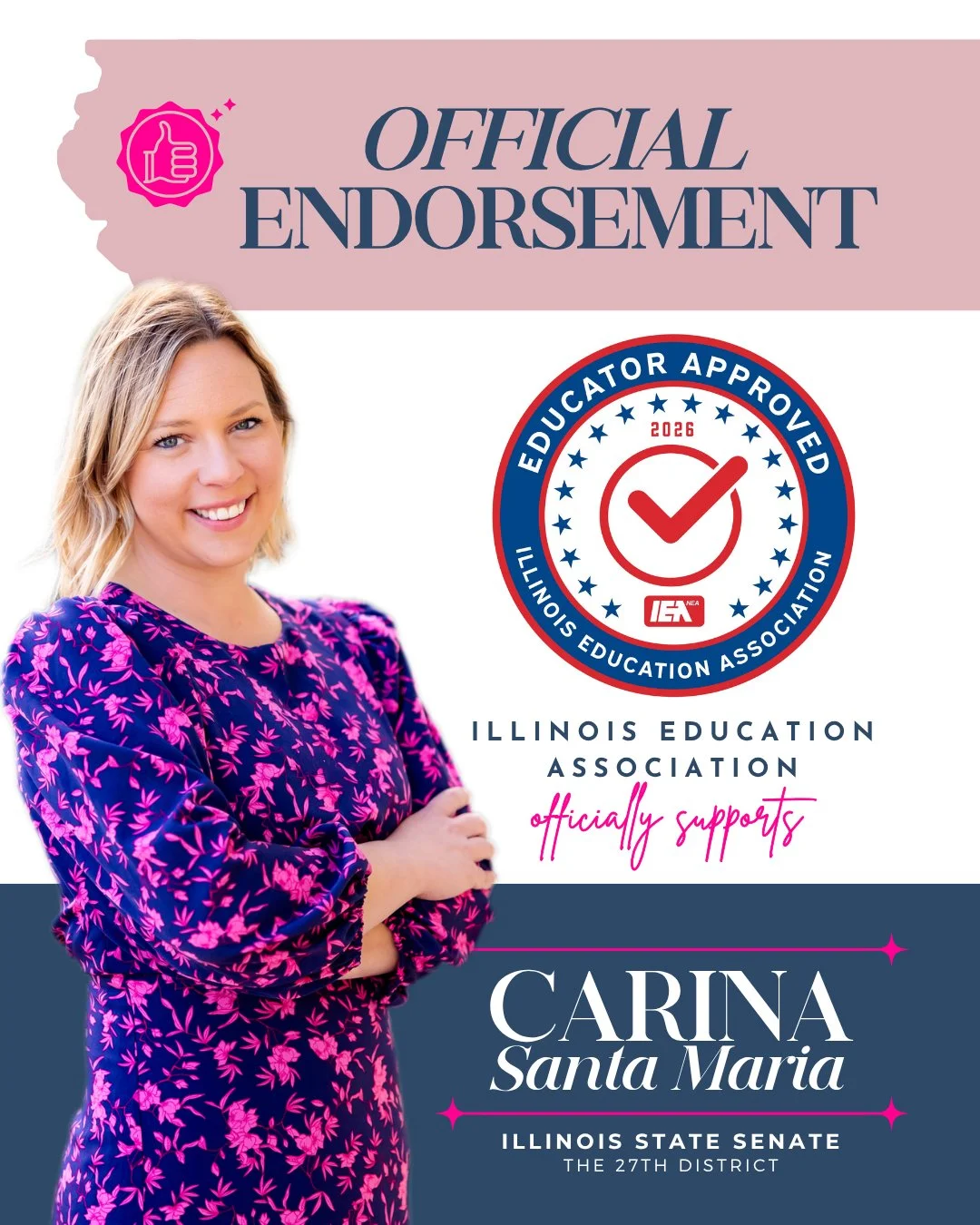 As a mom, I know what it means to hand your kid off at the school door every morning and trust that the people inside will take care of them

Our educators earn that trust every day, usually with too little funding and too much on their plates. I'm h