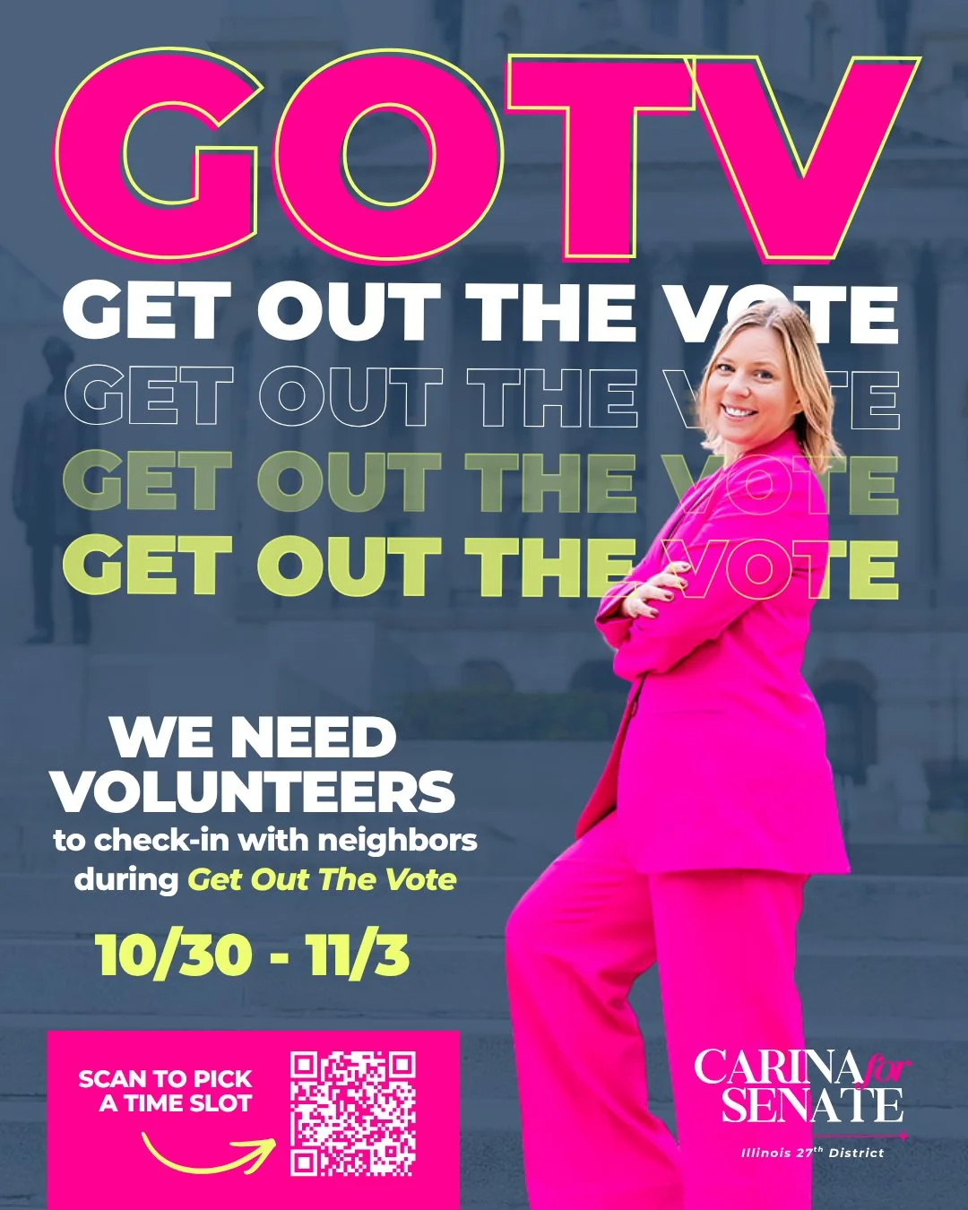 SOS, District 27. 🚨 We have doors to knock and not enough hands to knock them.

This weekend isn&rsquo;t about convincing anyone. It&rsquo;s about checking in.

Our team is knocking on the doors of people who already support this campaign, to make s