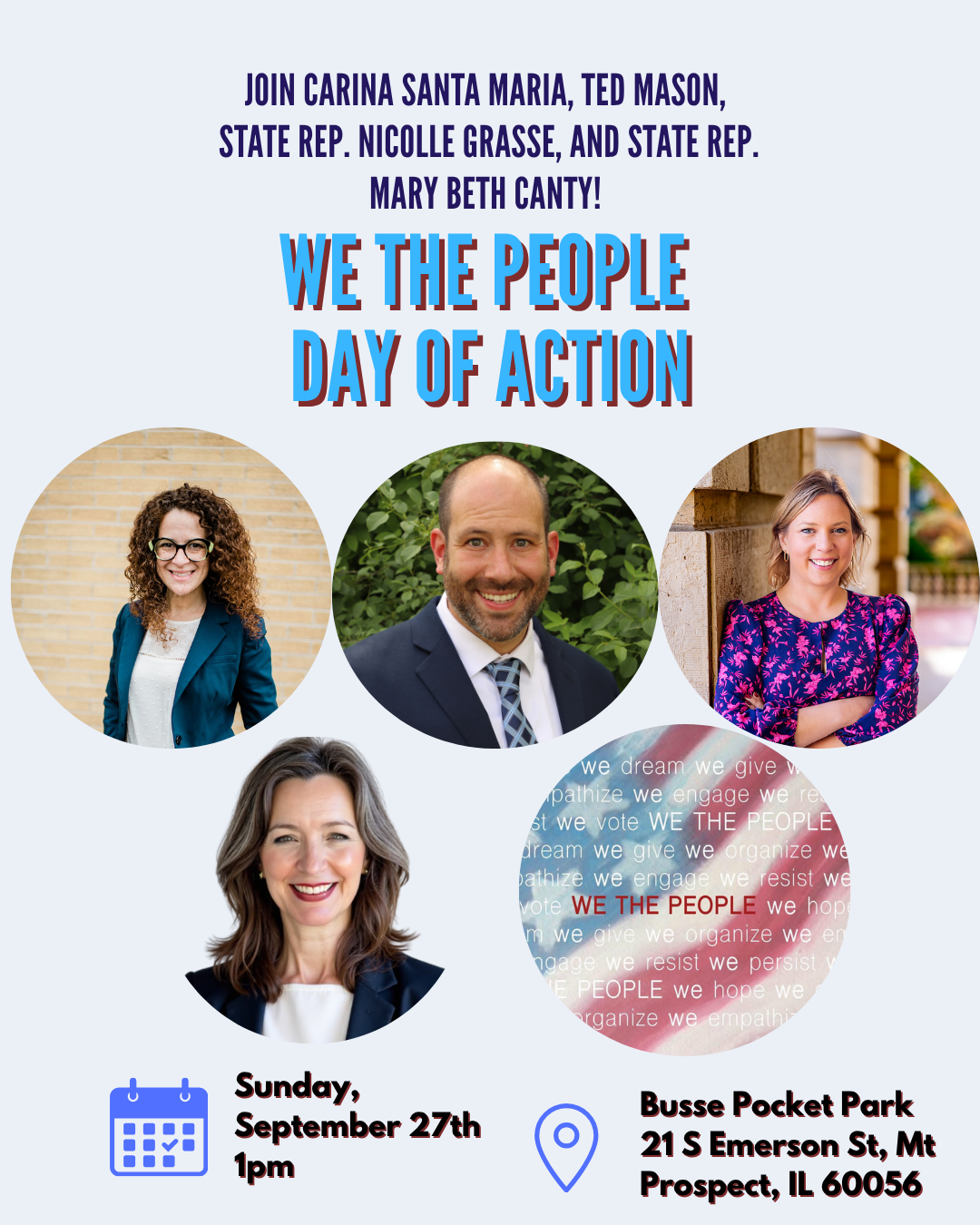 Joint Day of Action with Ted Mason, Mary Beth Canty and Nicolle Grasse