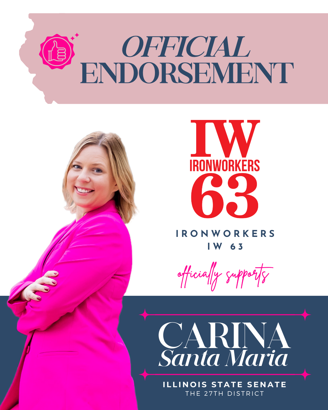 Officially Endorsed by Ironworkers 63