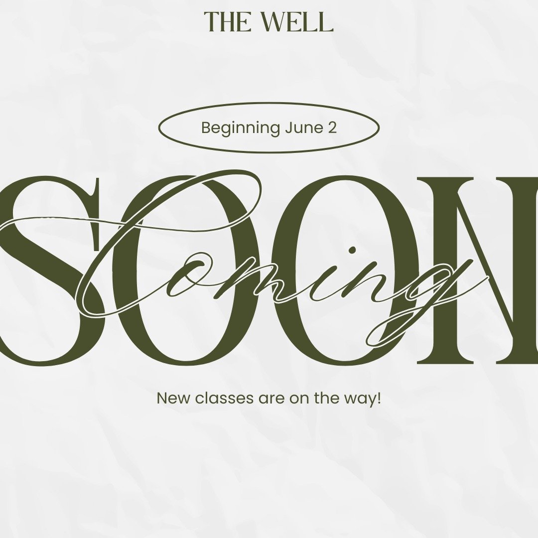 Summertime additions start next week at the Well! 
What we are adding:
Mondays at 7am Free Flow with Meg
Tuesdays at 7:30am Creative Flow, 10:30am Power Flow, and 7pm Restorative with Marissa
Thursdays at 4:30pm Beginners with Sara
Saturdays Sculpt E