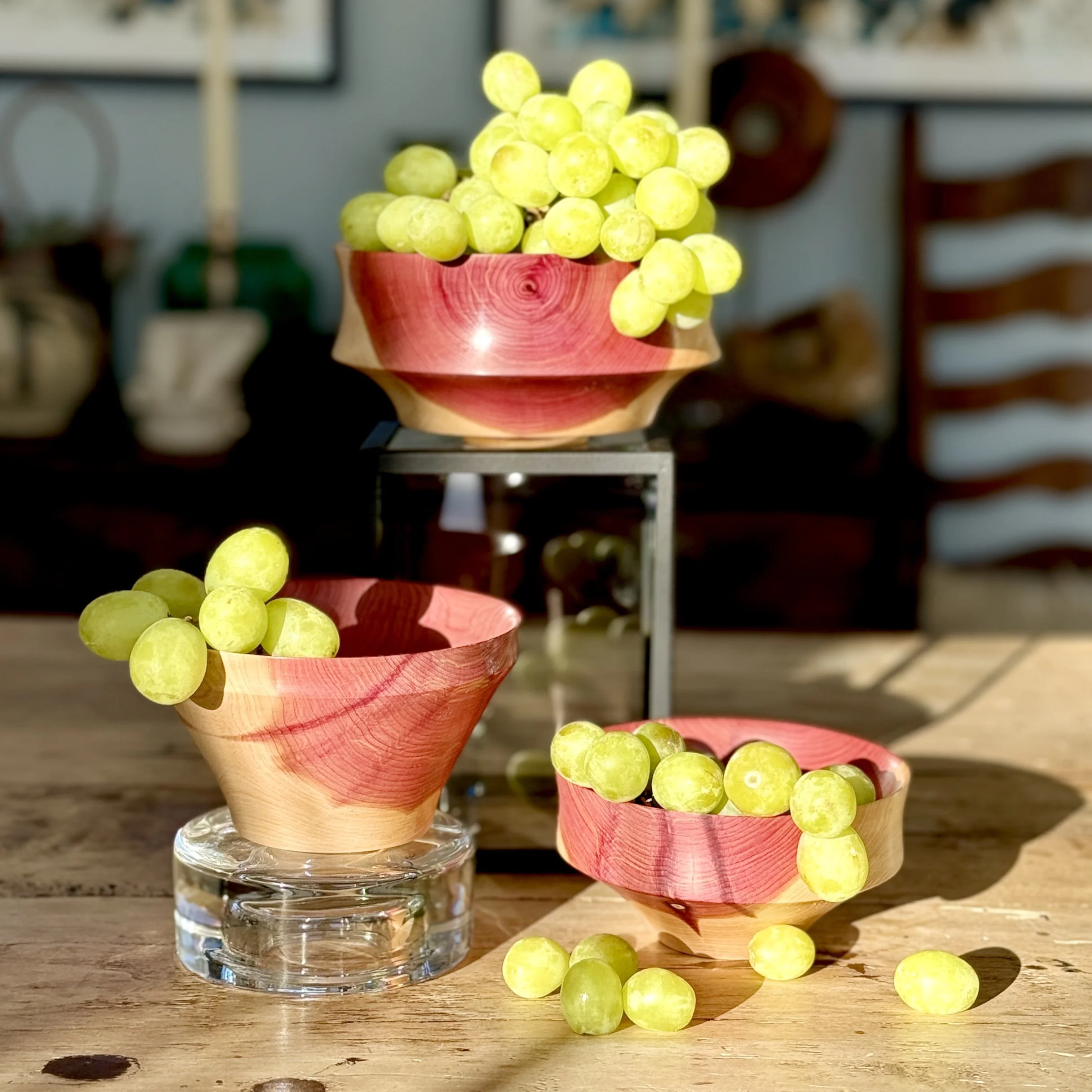 Eastern red cedar bowls