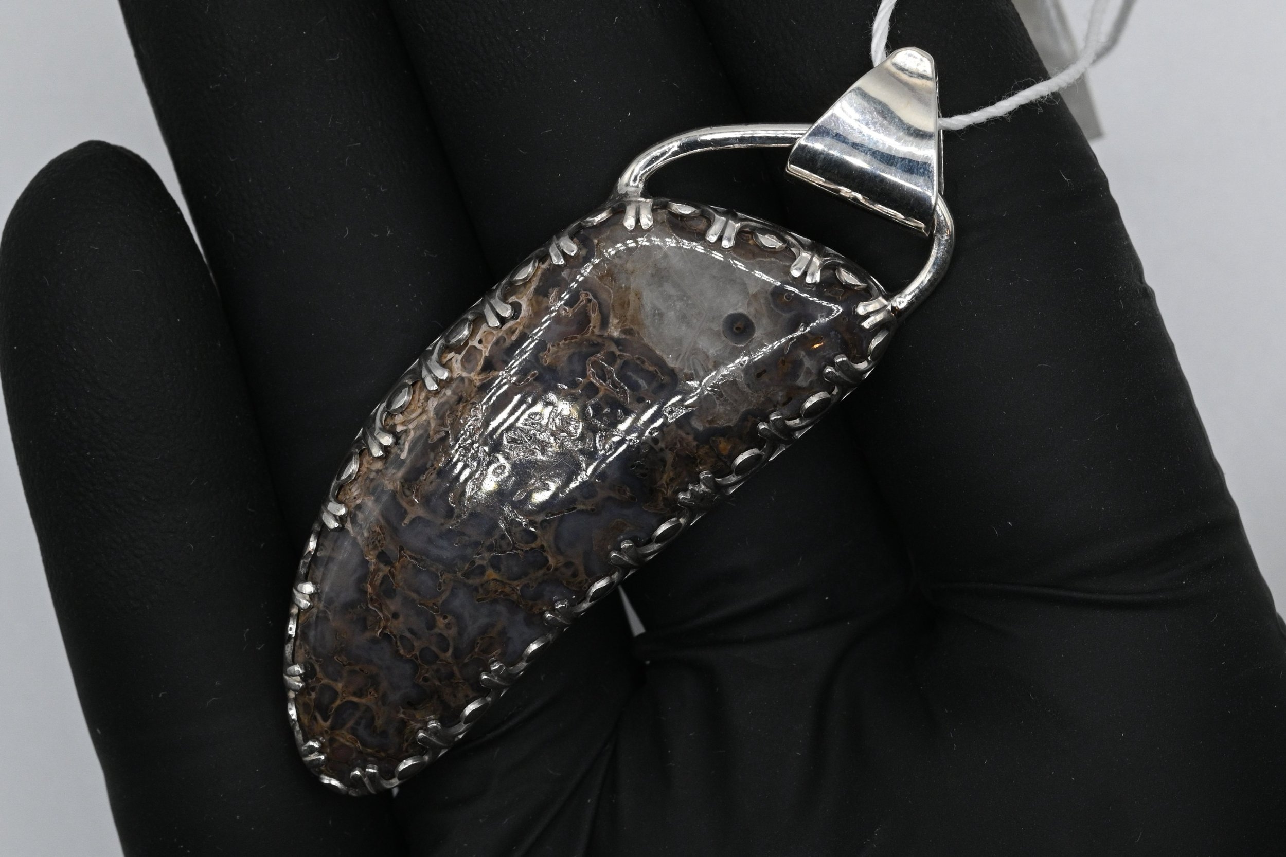 Gem Dinosaur Bone Pendant