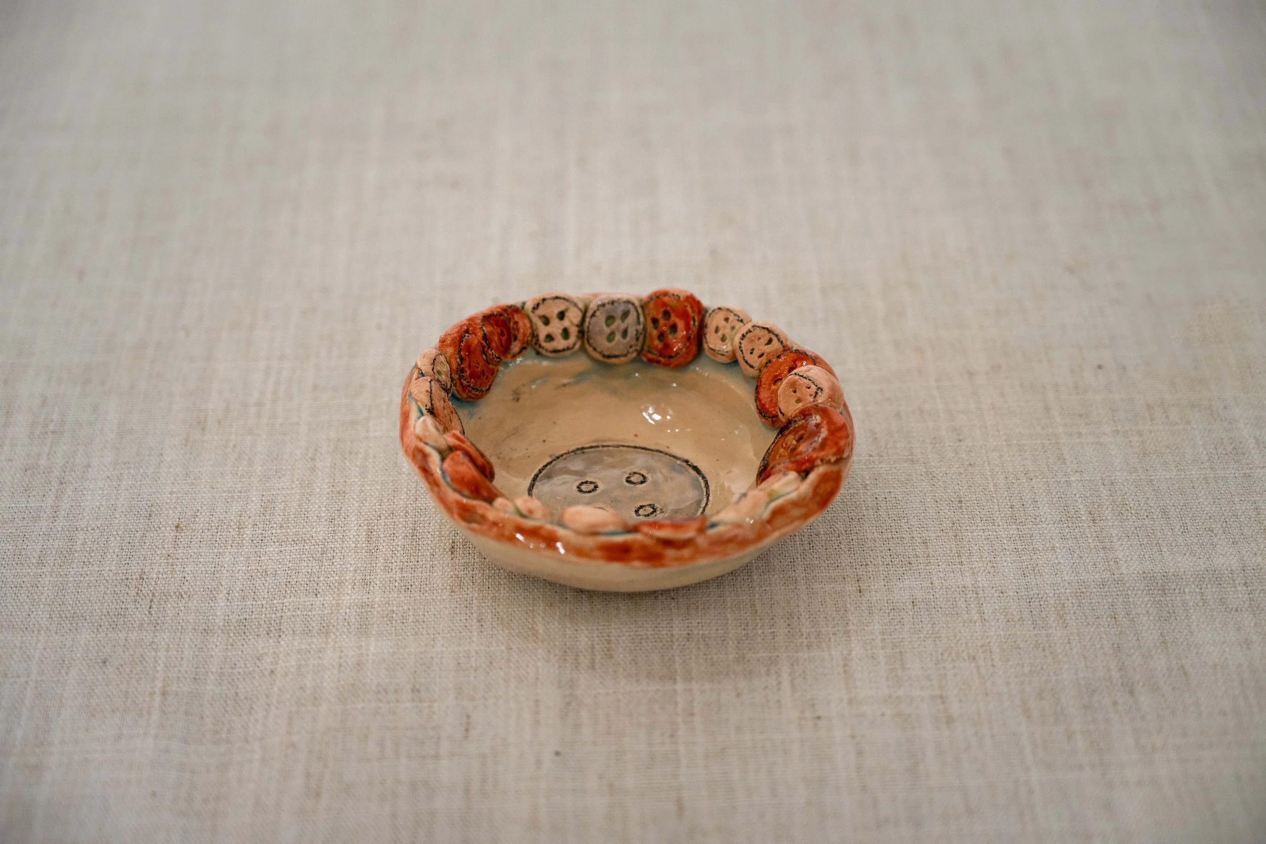 Button Circle Bowl (for Keeping Small Things Safe)  by Sascha Mallon