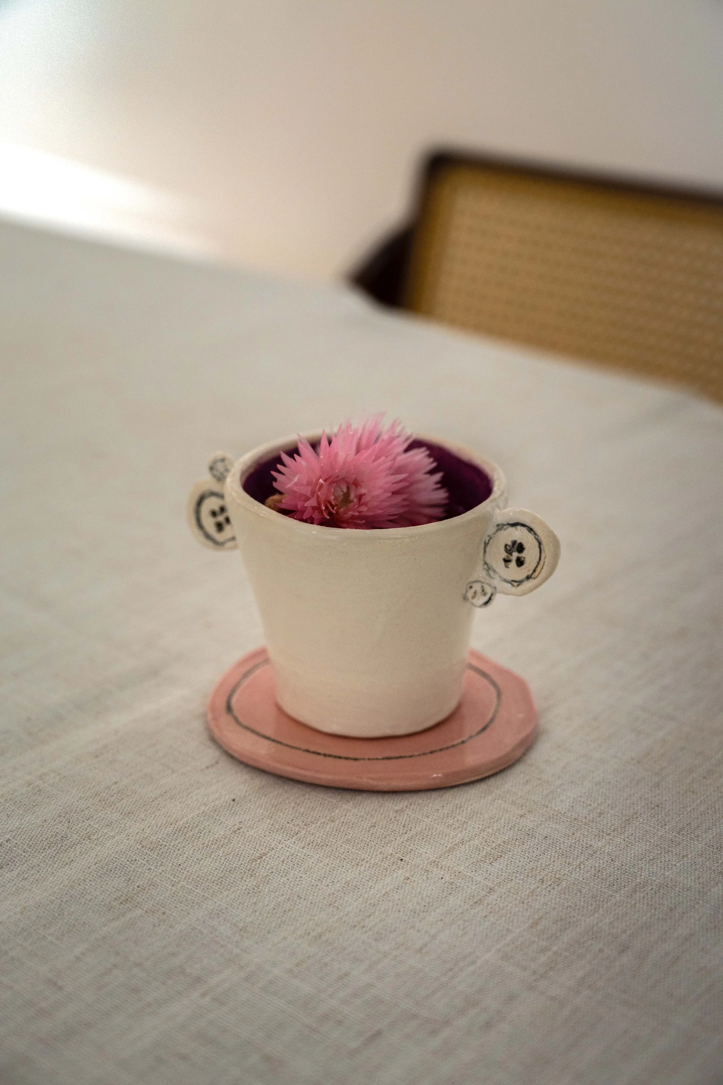 Cup With Ears (for Listening to Flowers) by Sascha Mallon