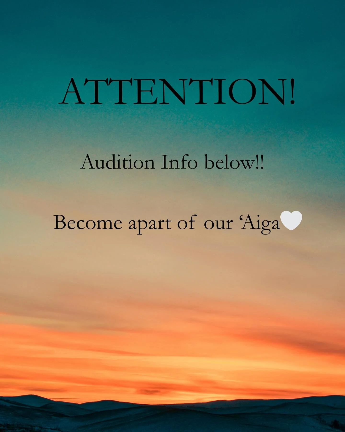 Calling on all returning, and interested &lsquo;Aiga! Auditions sign up sheets are now up for our 2025 - 2026 season! Ever wondered what it felt like being apart of a group of singers who eventually become family? Ever wondered what it was like creat