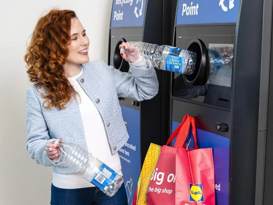 Francesca Flynn modelling for Lidl Recycling Campaign, 2024. Photography by PA Media.