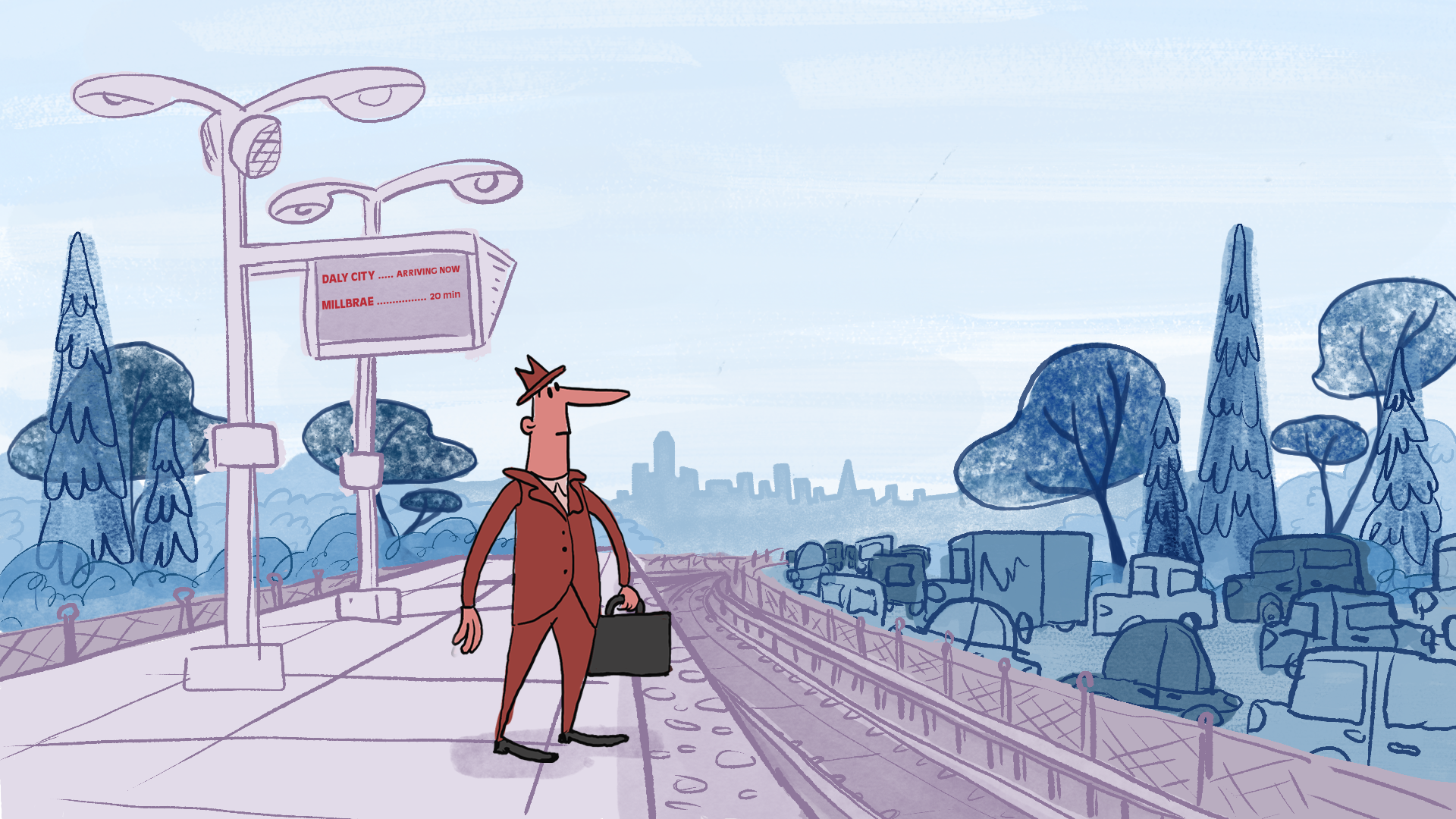 Concept art for train platform 