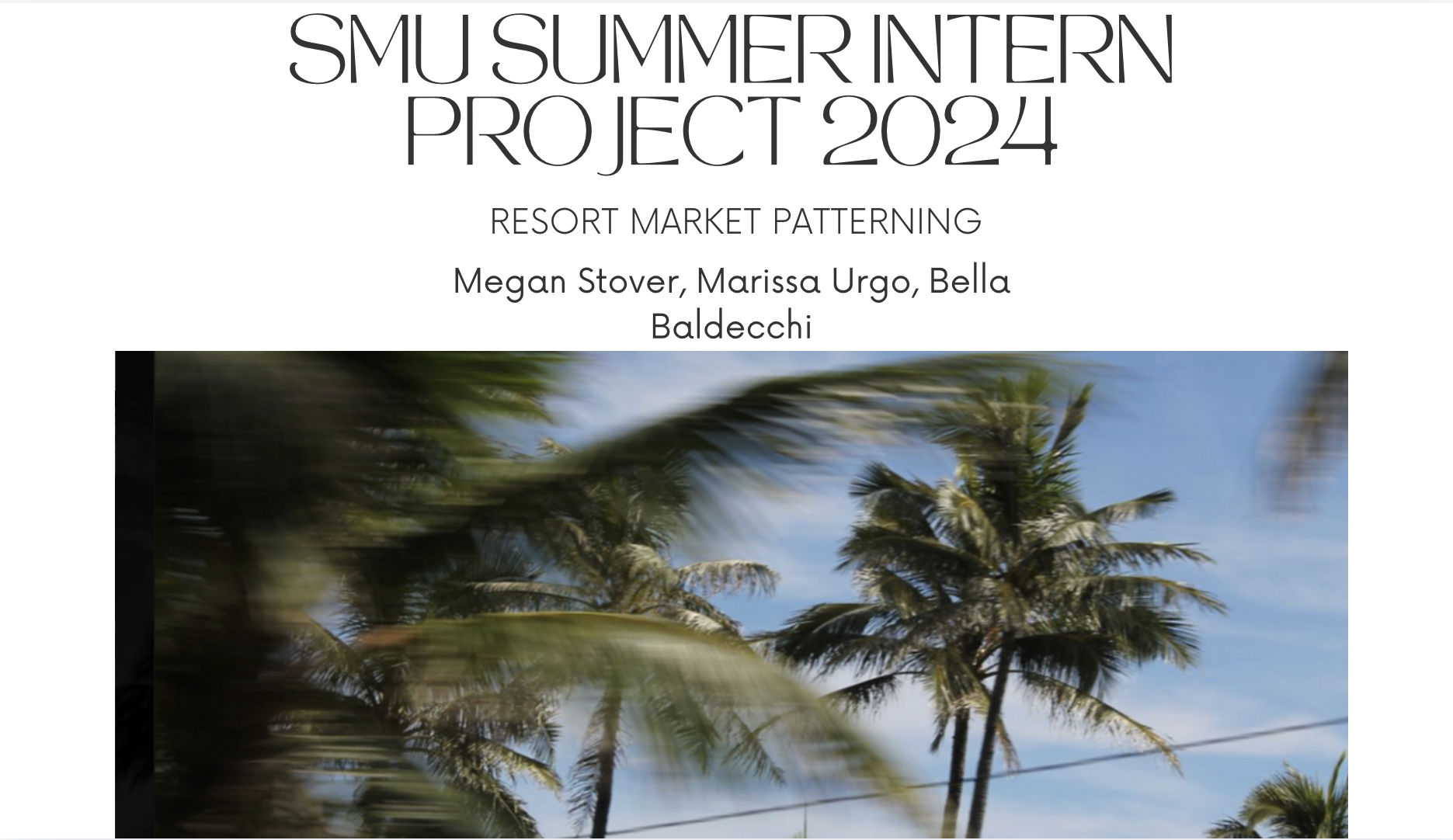 Resort Market Patterning