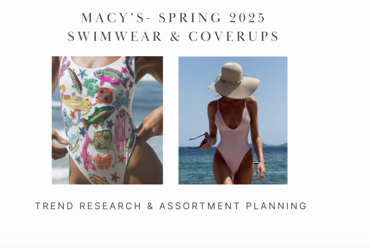 Macy's S25 Swim Trend Forecasting & Assortment