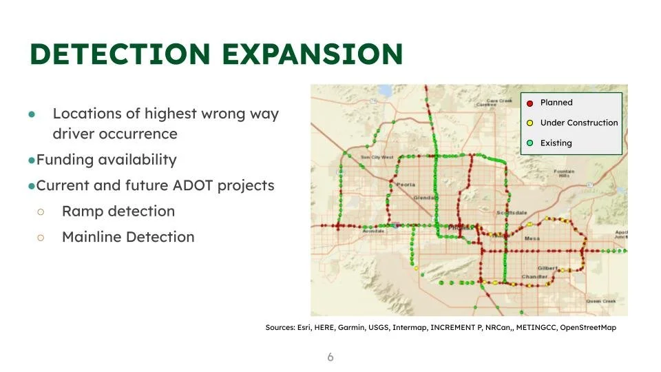 ADOT'S Wrong Way Vehicle Detection Program