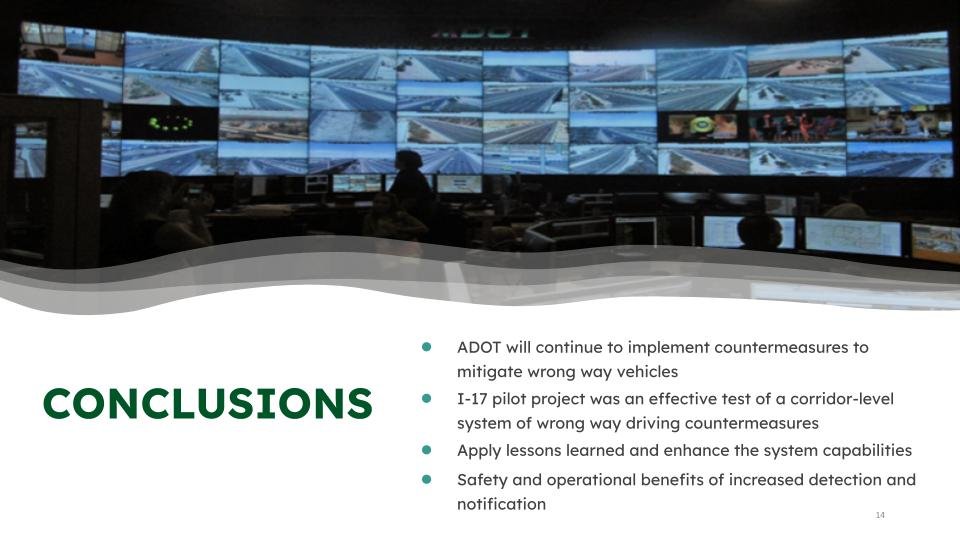 ADOT'S Wrong Way Vehicle Detection Program