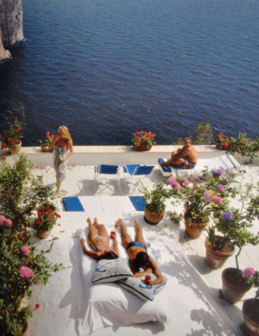 Italy, Slim Aarons &amp; Britt Ekland. Summer awaits.
