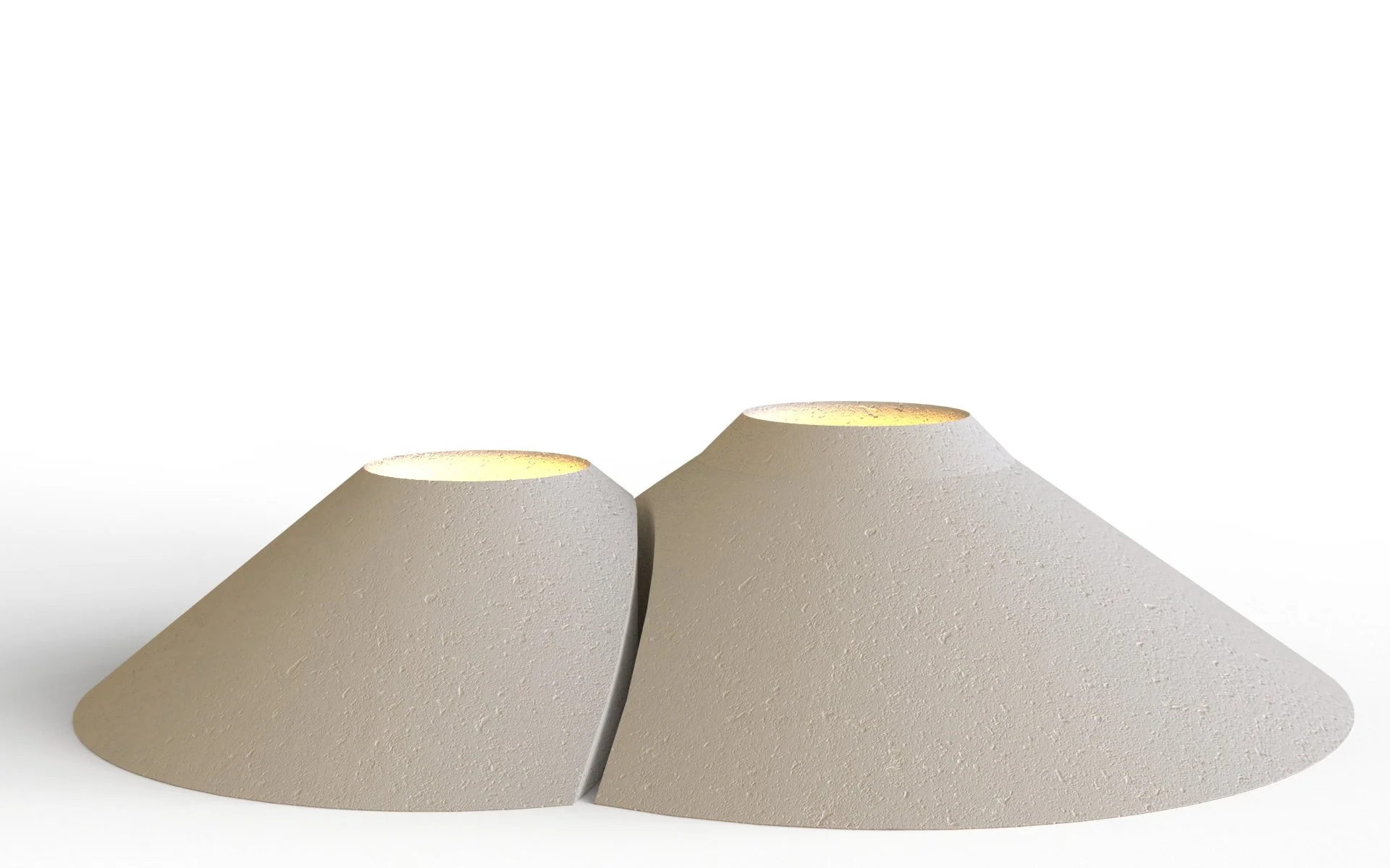 Warm candlelight illuminating the Somma Holder, a poetic fusion of nature and Design Naples and Sulmondo.