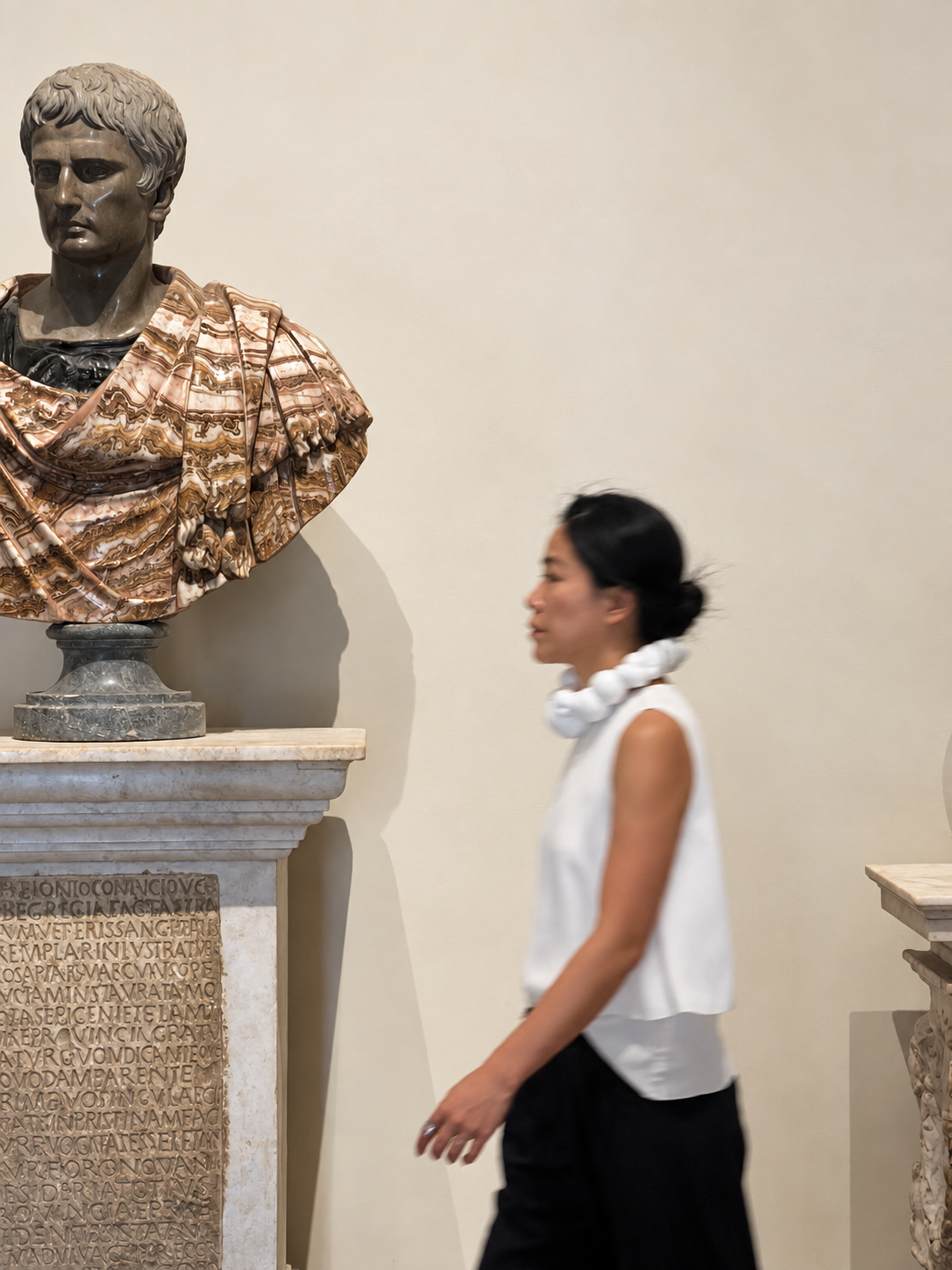 Museum Bust and Passing Visitor.png