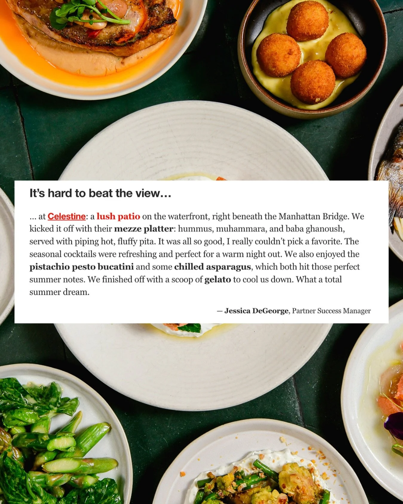 Thank you, @resy, for the Hit List shoutout!
During summer (and wedding buyout season!), we strongly recommend booking your table in advance. 
๐ธ: @mflatowphoto