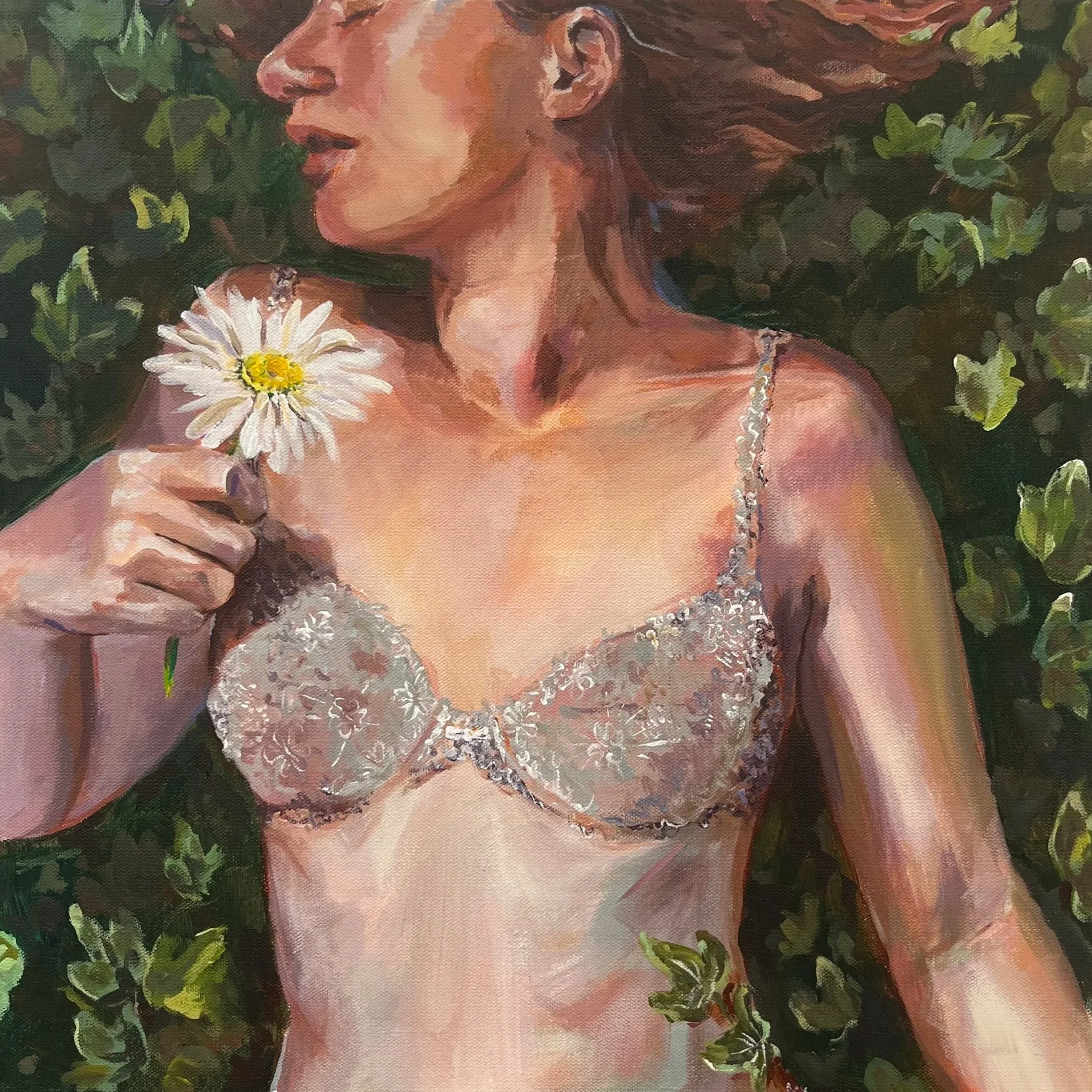 Ivy, acrylic on canvas, 2024