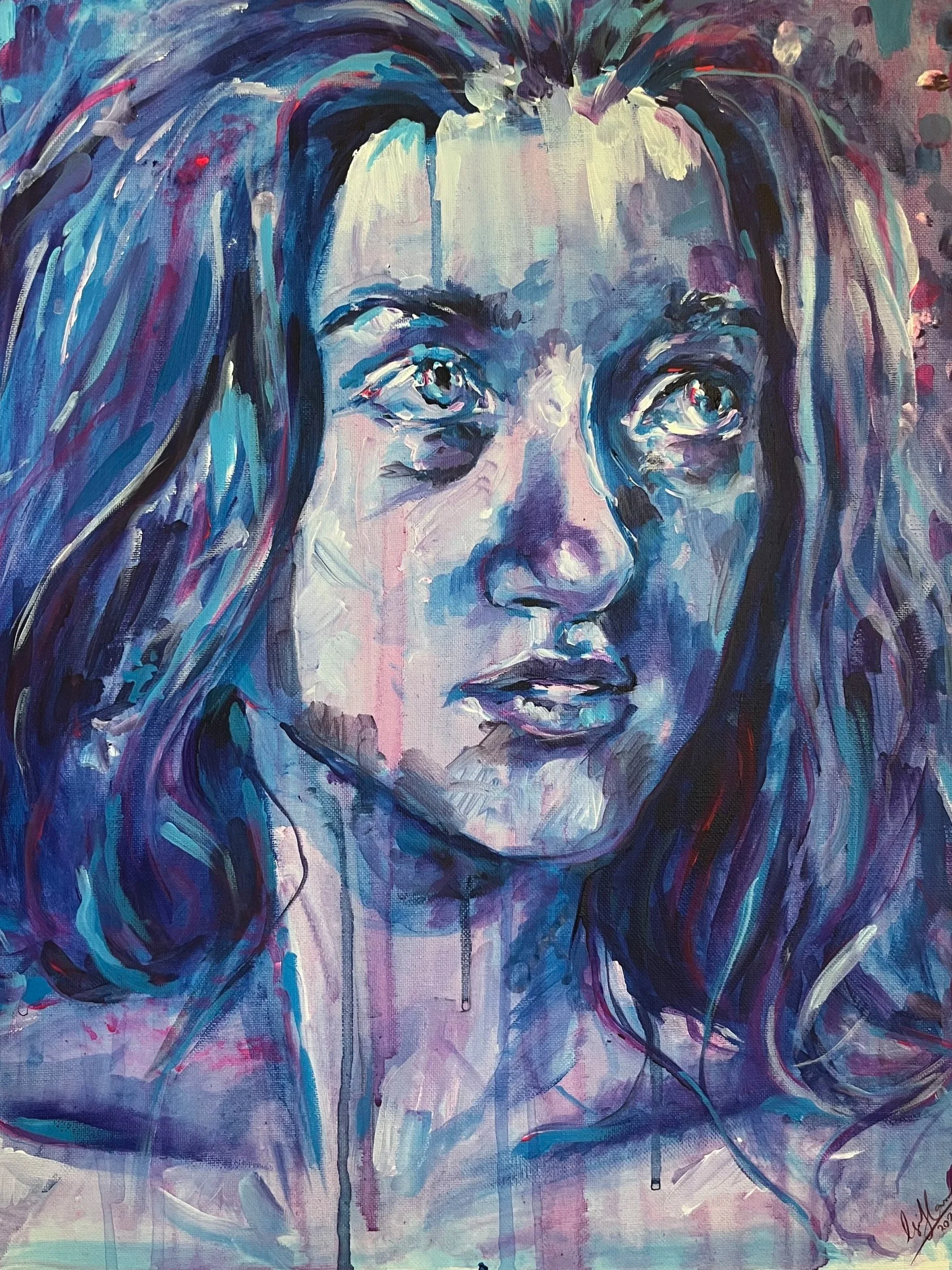Midnights, acrylic on canvas, 2024