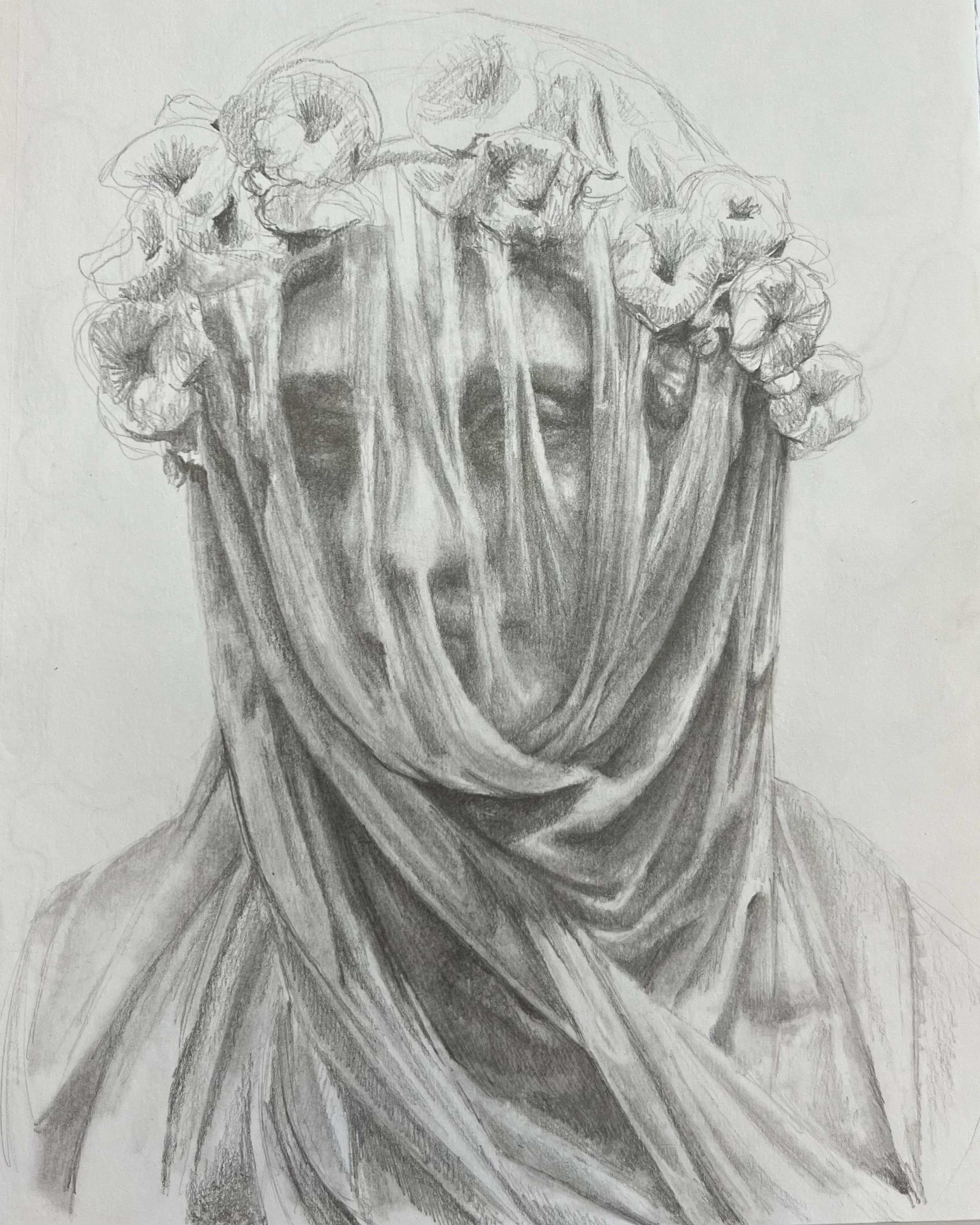 Study, graphite on paper, 2023