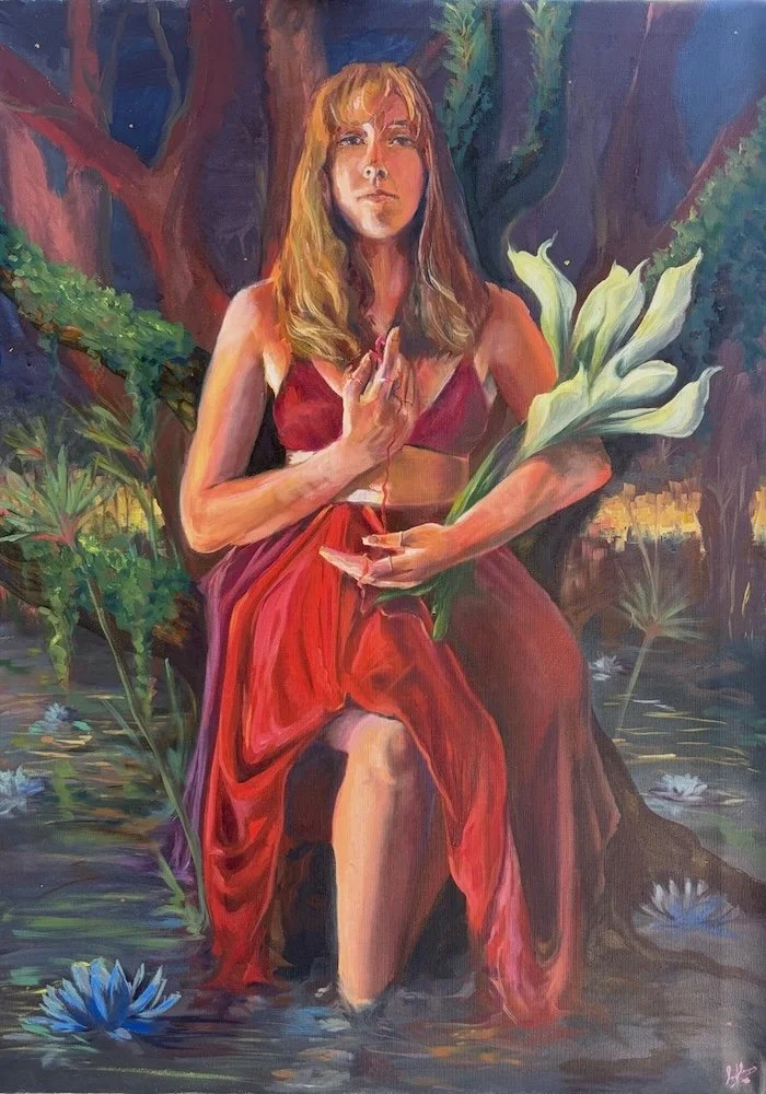 She In All Her Names, oil on canvas, 2026