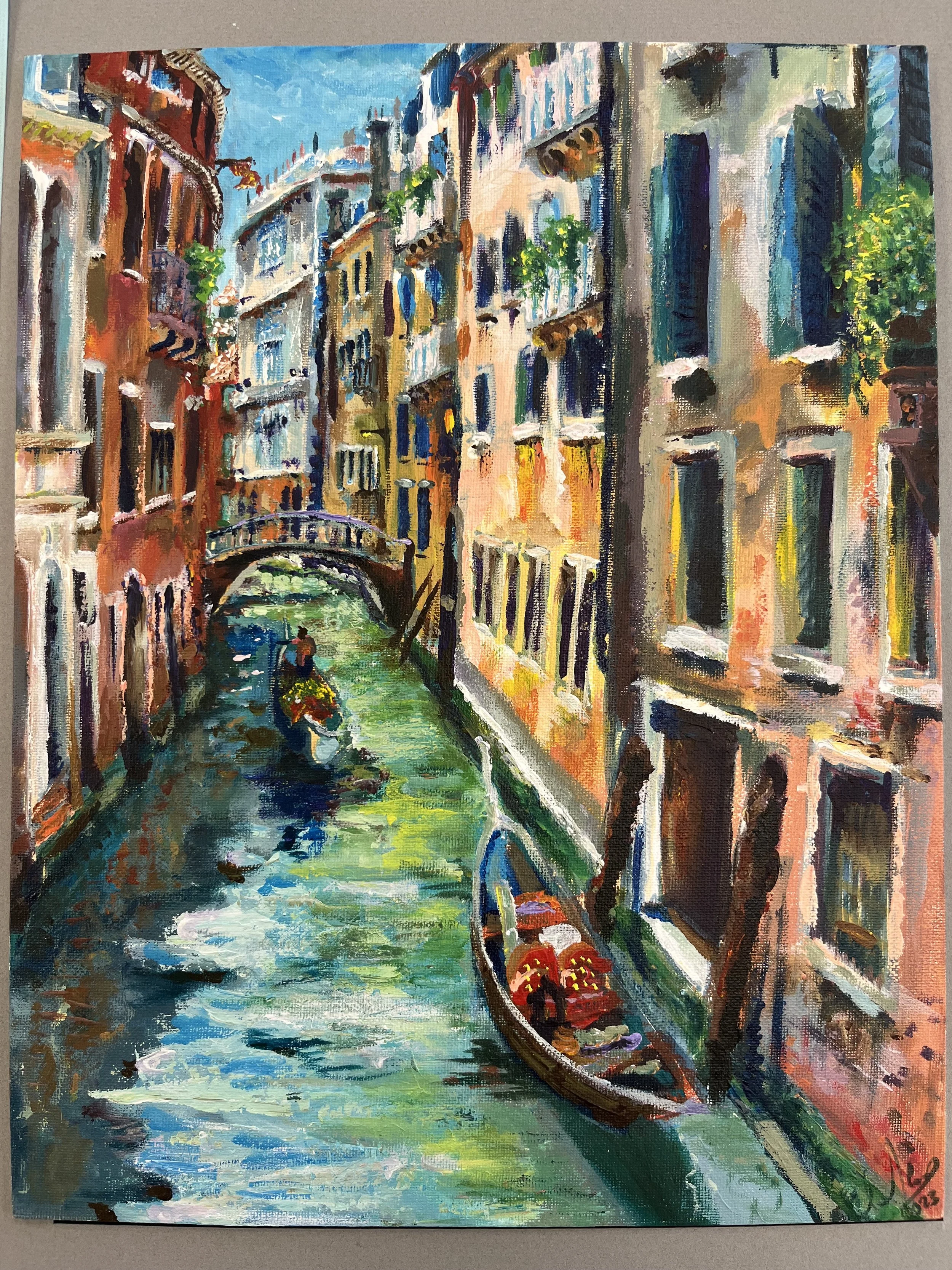 Venice, acrylic on canvas, 2023