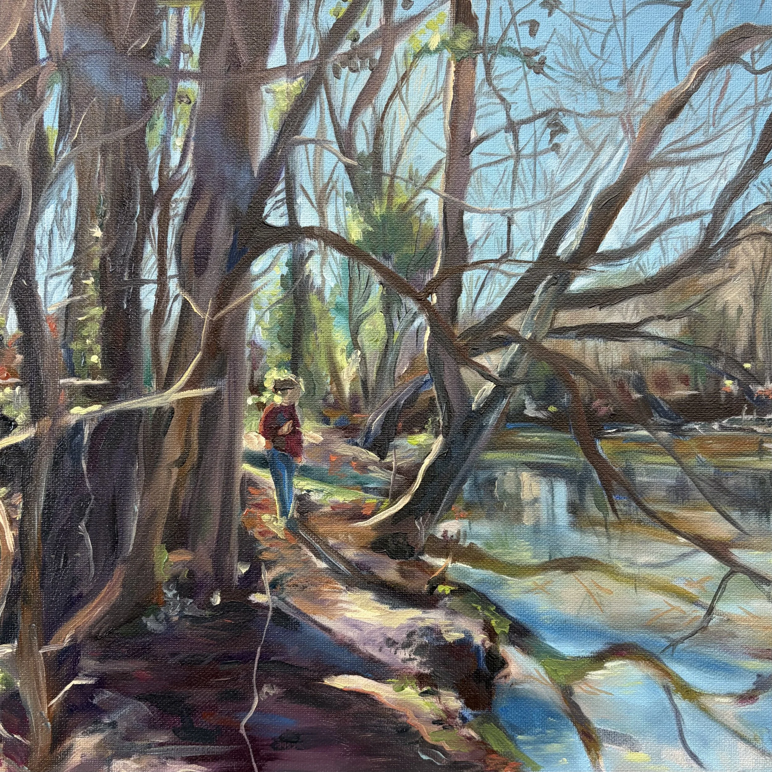 Walk in the Park, oil on canvas, 2025