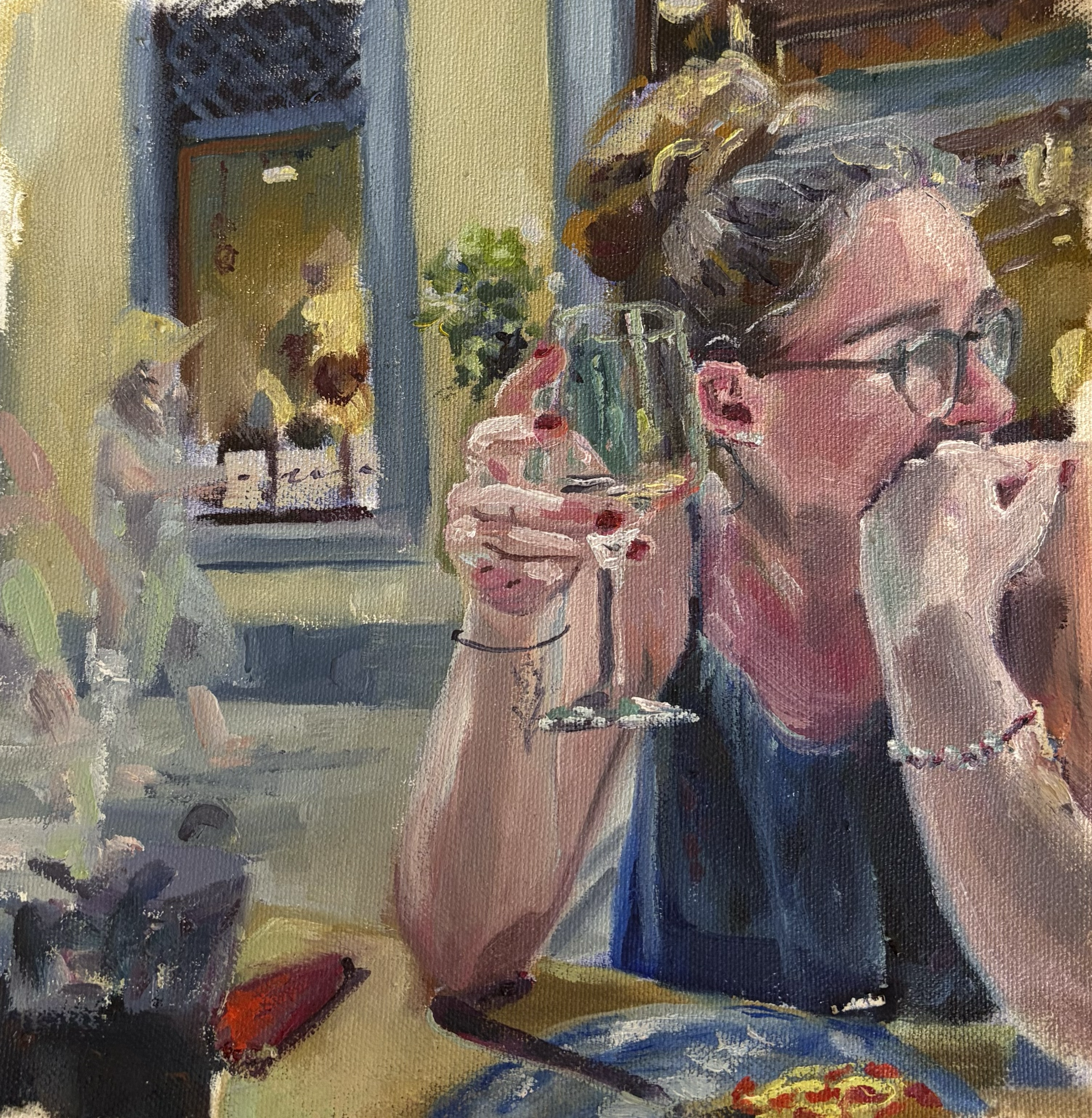 Prosecco, oil on canvas, 2026