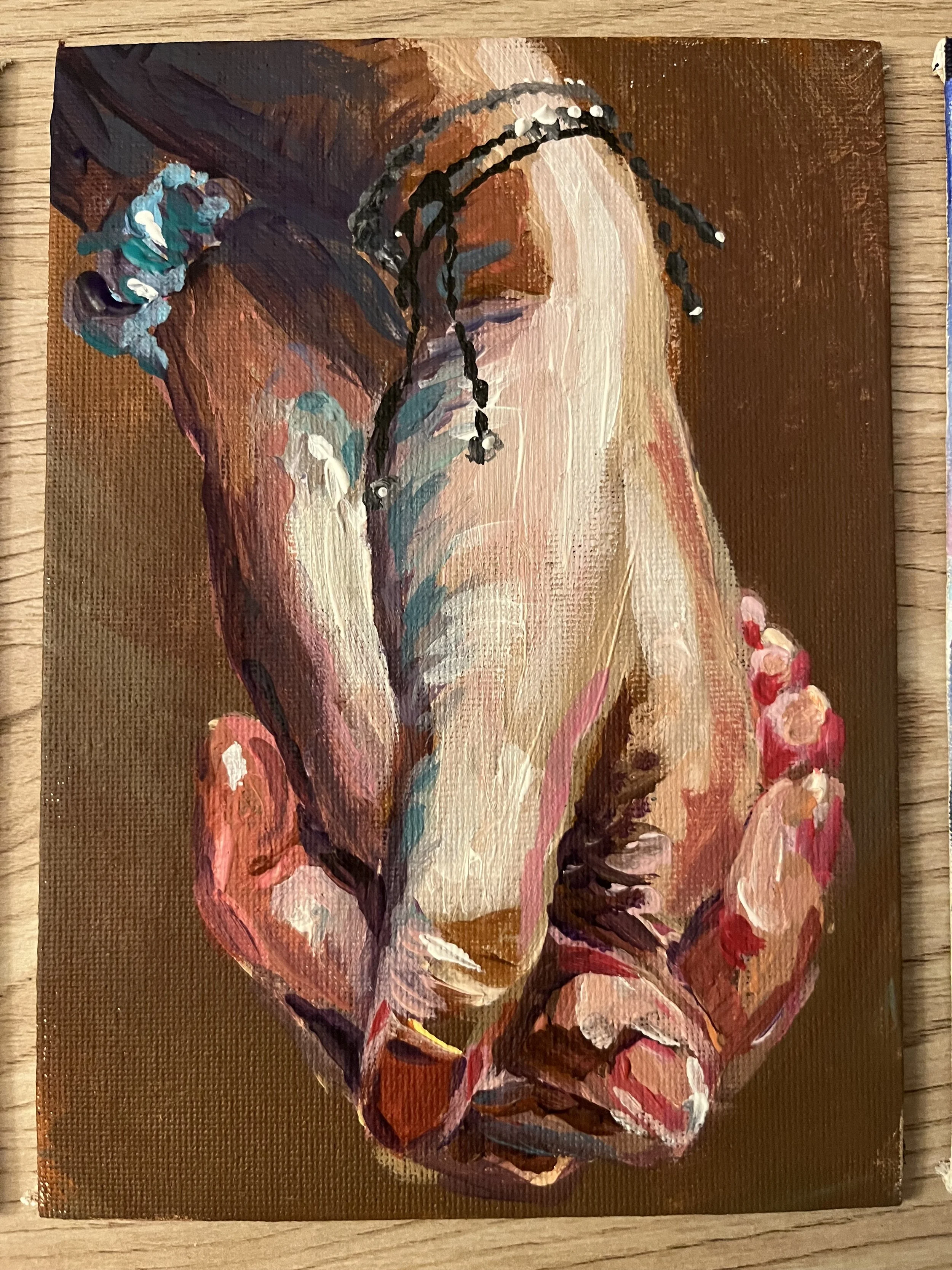 Where We Meet, acrylic on canvas, 2022