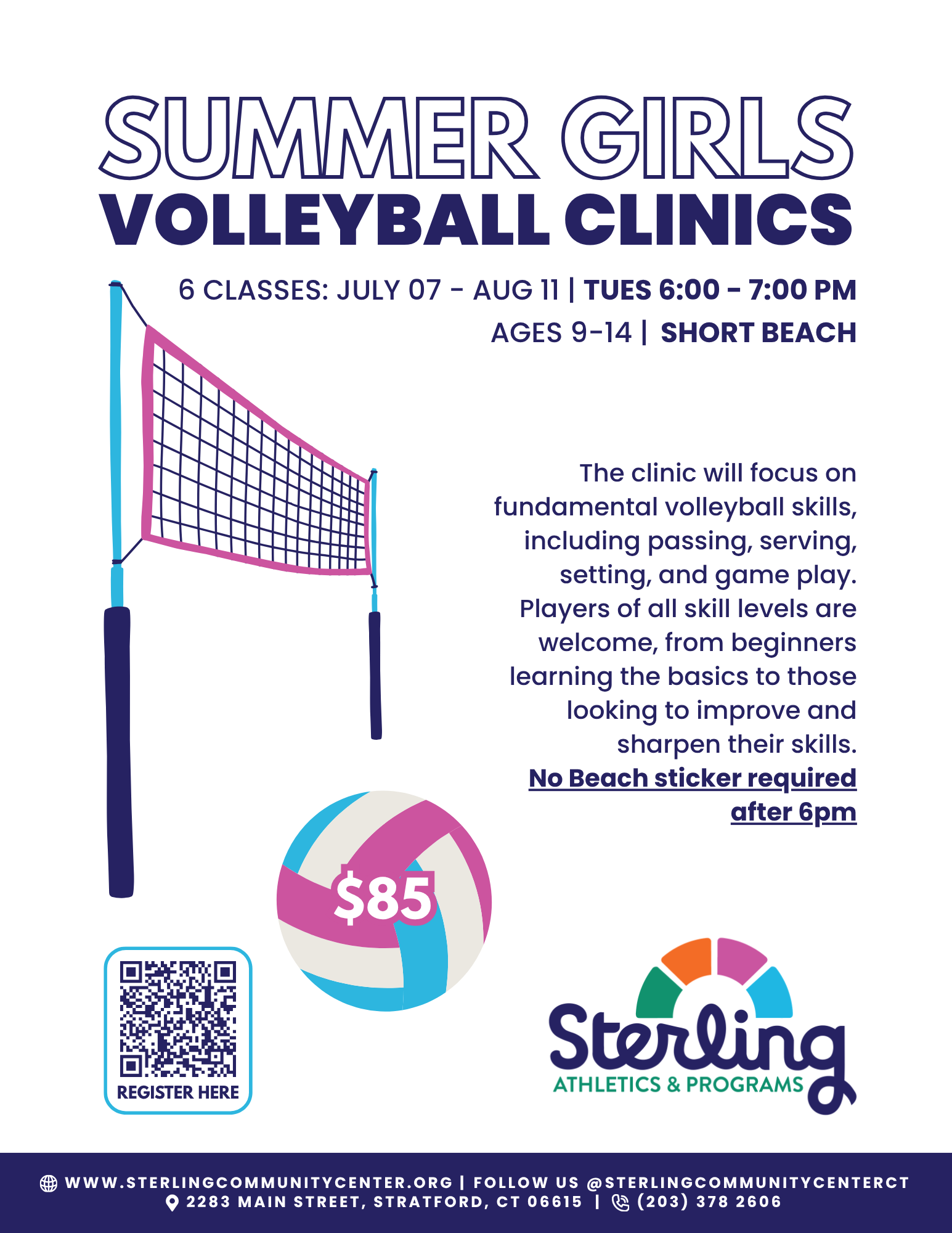 Summer Girls Volleyball Clinics Flyer.png