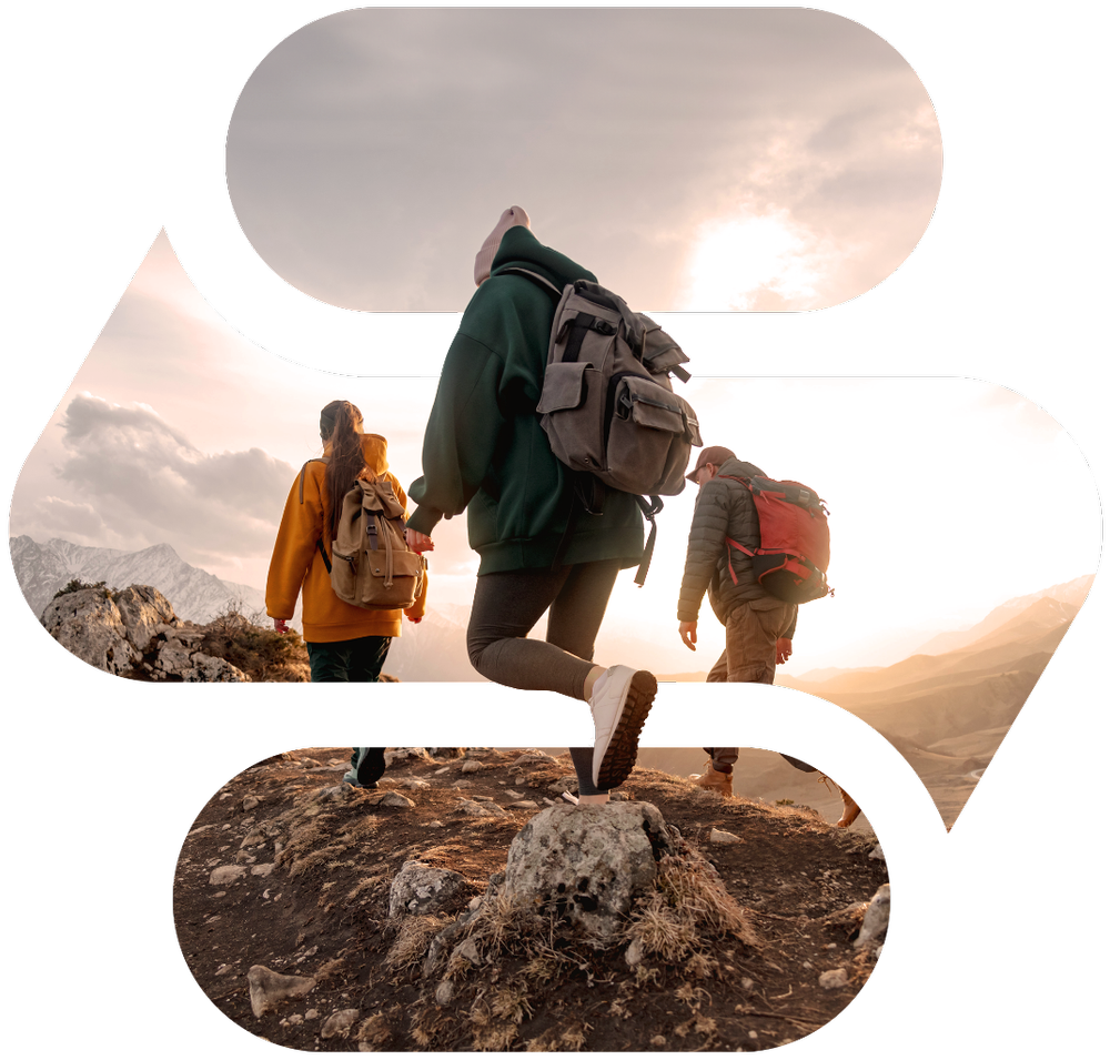 50X Program, people climbing together