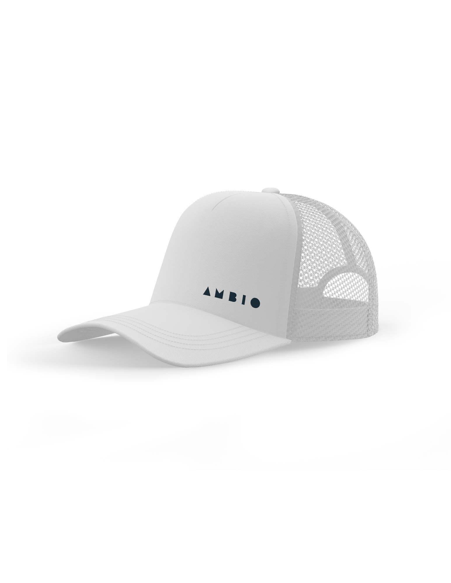 Ambio Signature Mesh-Back Cap in White