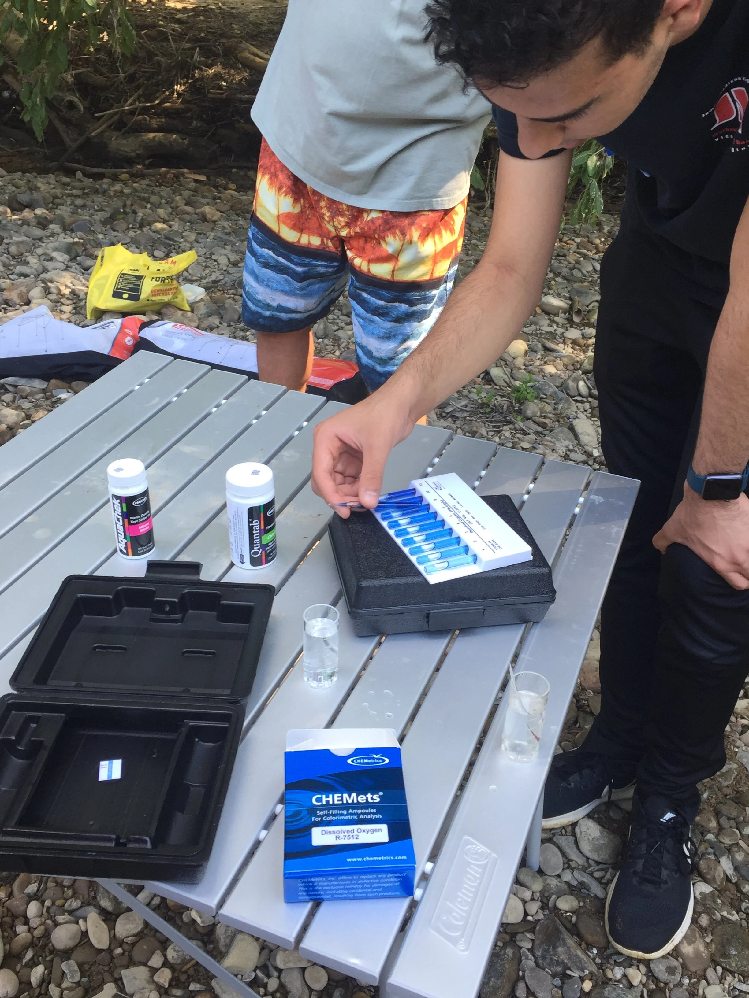 Water Quality Testing (high school): 

This hands-on lesson gets students outside and into the river! Students will learn how water quality affects aquatic ecosystems and discover how to use their senses to evaluate the river’s water quality. Then st