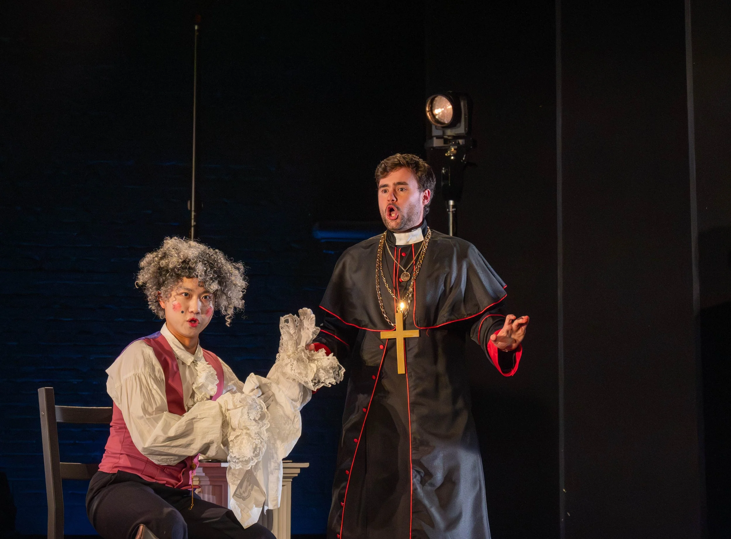 Count Almaviva (Il Barbiere di Siviglia, Rossini), Royal Academy of Music Opera Scenes (2026) (Credit: Jacob Fradley)