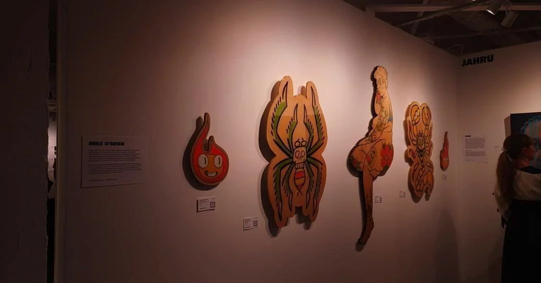 ...
Sup' gallery neighbor: Mike O&rsquo;Brien (@redtablepress, @thundersharkgallery, @52ostreetstudios), a DC-based artist and designer whose work draws from folk, lowbrow, and outsider art.

Mike&rsquo;s practice spans painting, comics, animation, p