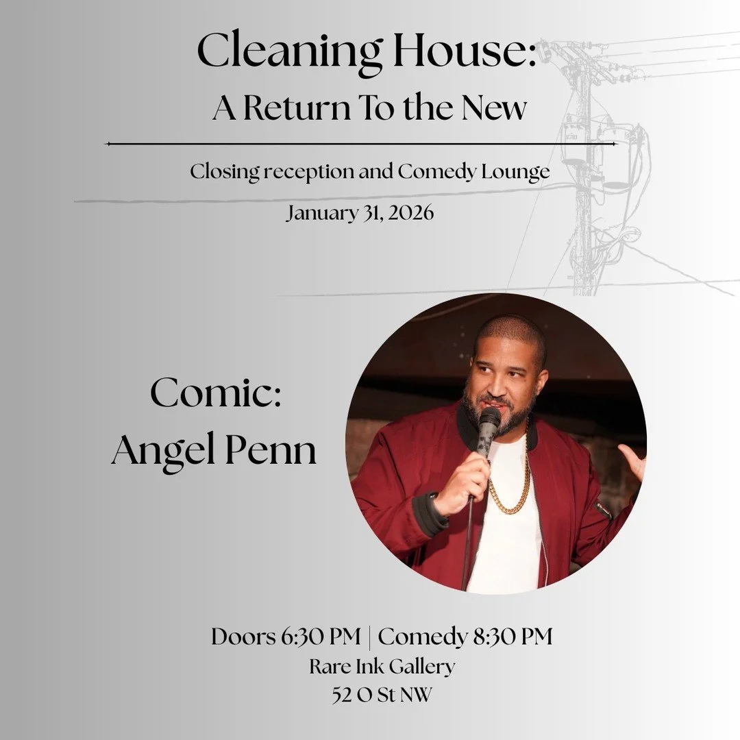 Introducing one of the comedians joining us for the Art Show Closing &amp; Comedy Lounge: Angel Penn.

From family friendly corporate comedian to a dark and dirty roast comic, Angel Penn loves comedy in all its forms. He's done storytelling comedy in