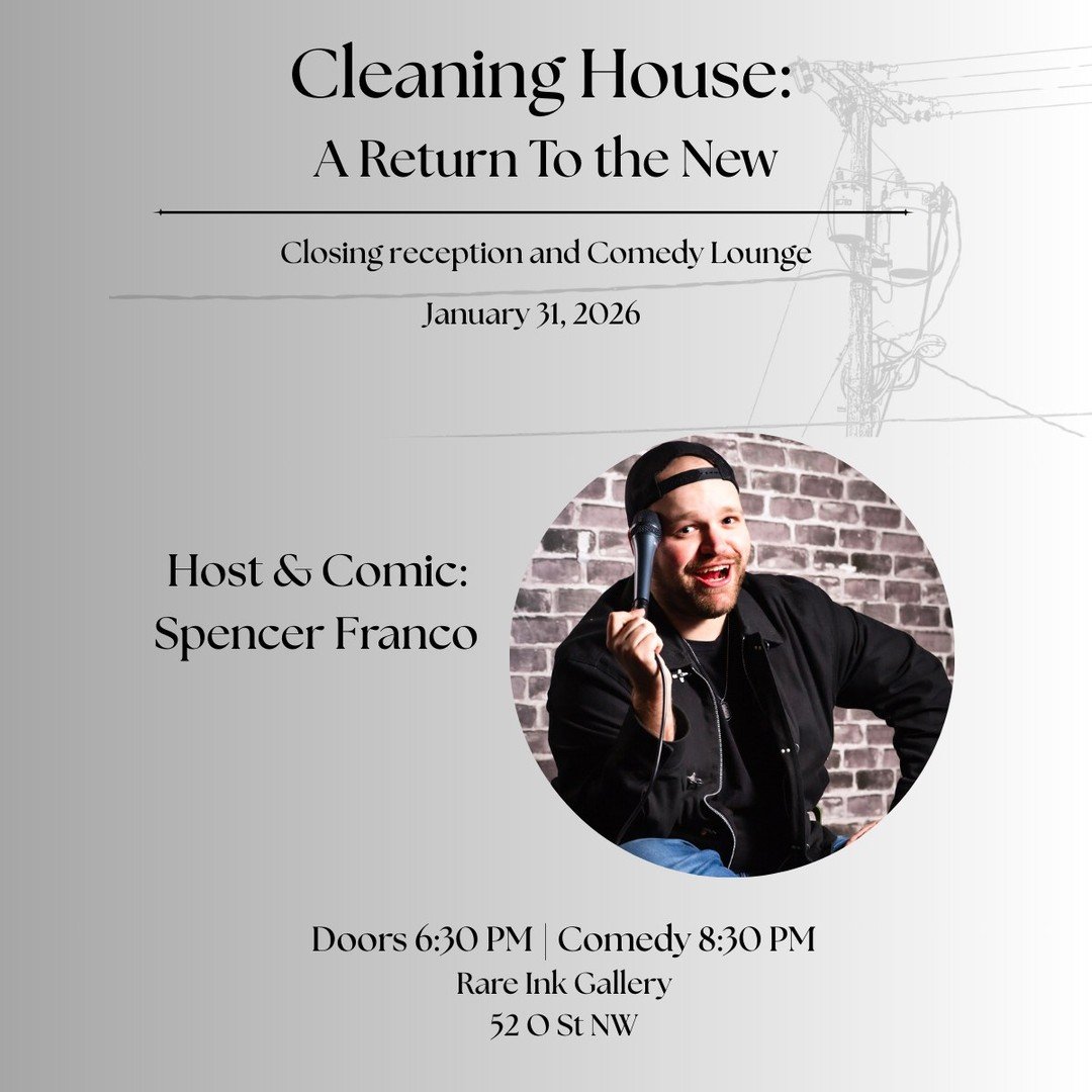 Introducing our Comedy Lounge host for the Art Show Closing: Spencer Franco.

Spencer Franco has been performing on stage since the age of 8. His high energy storytelling style has been seen at the DC Comedy Loft, The Port in Baltimore, Horseshoe Cas