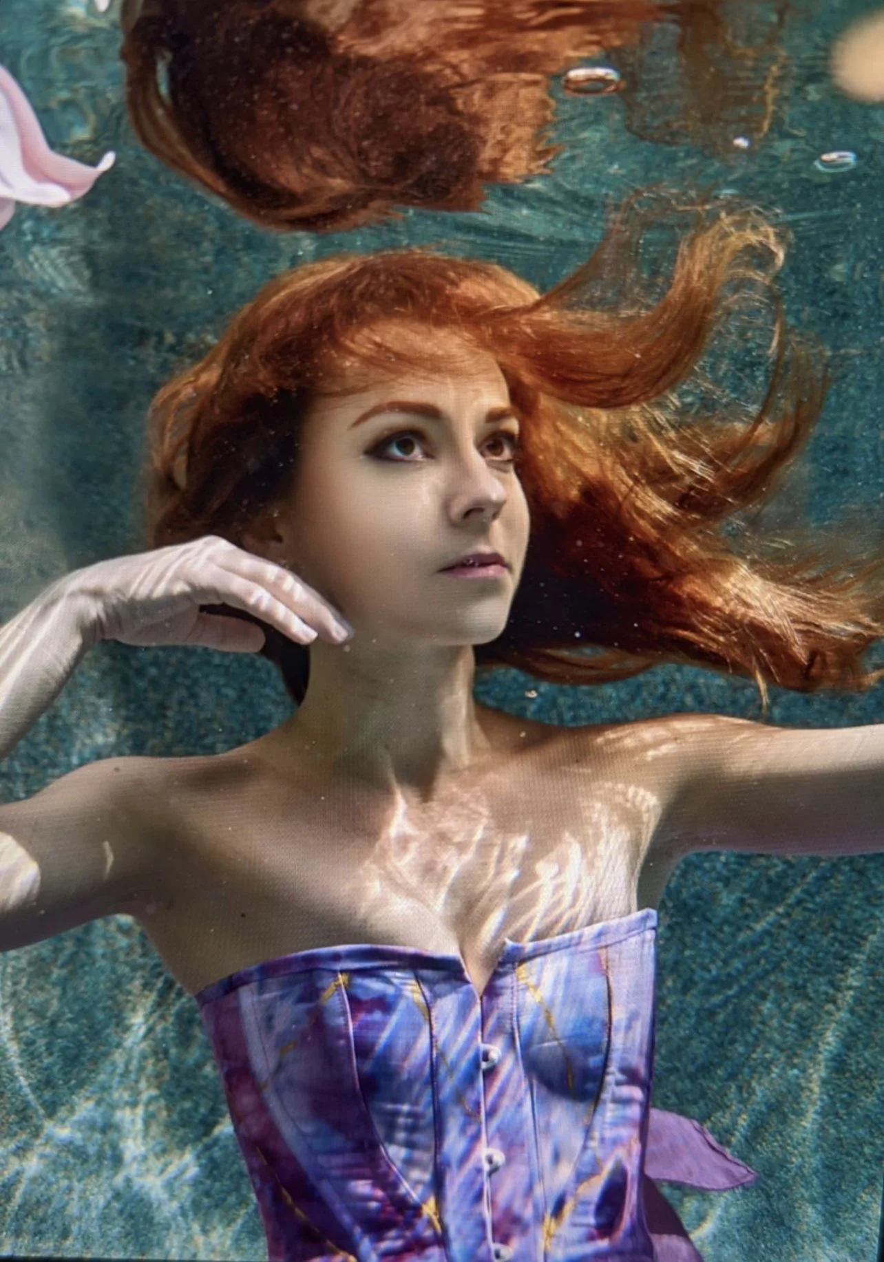 Corsets Beneath the Surface: Exploring Underwater Photography and Fabric in Motion