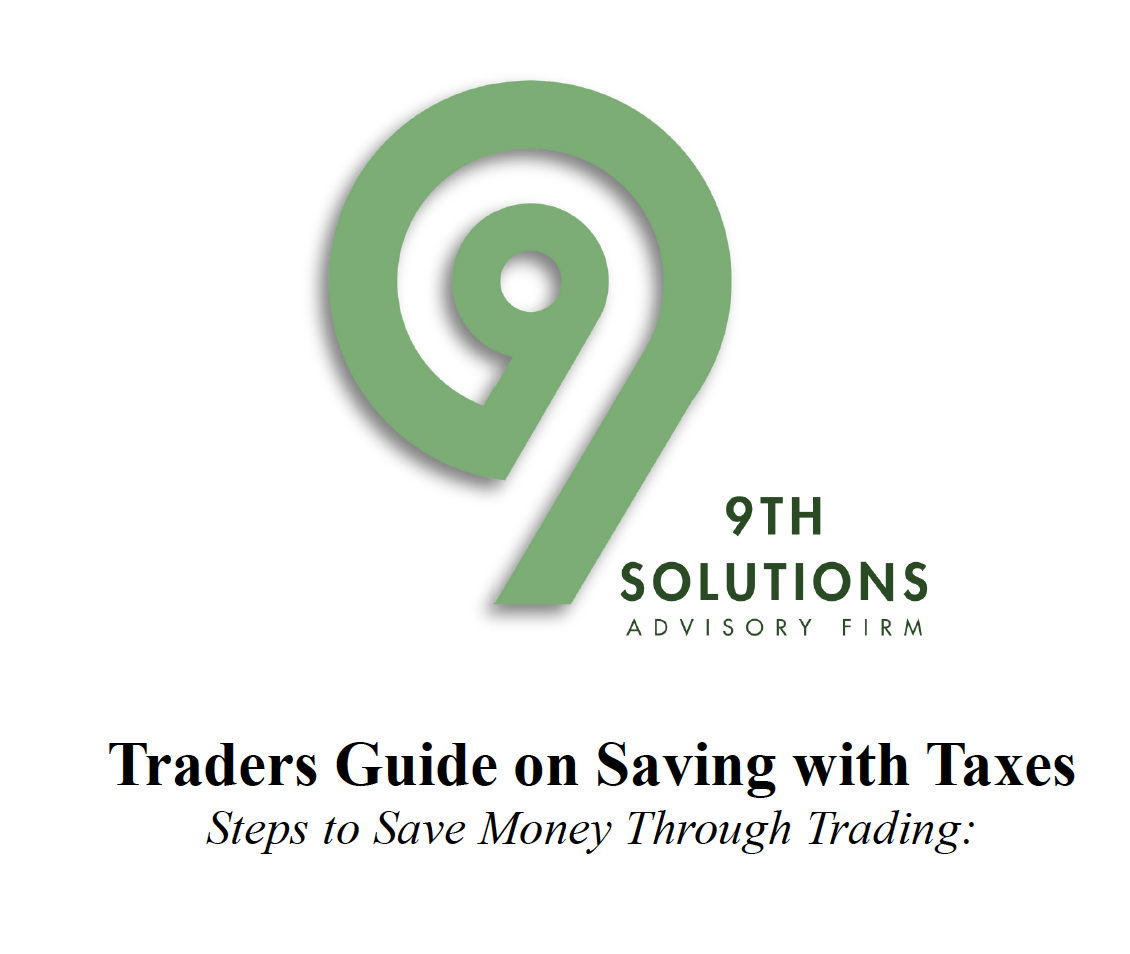 Traders Guide on Saving with Taxes
