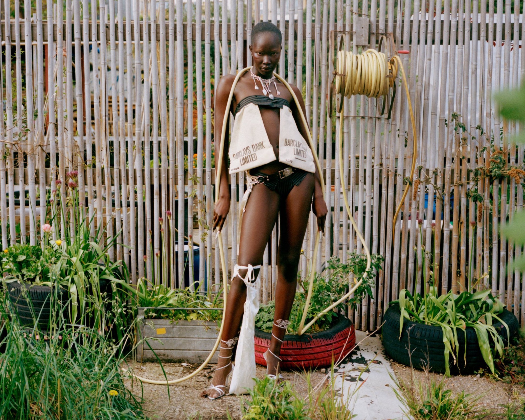 90s Heeled butterfly sandals