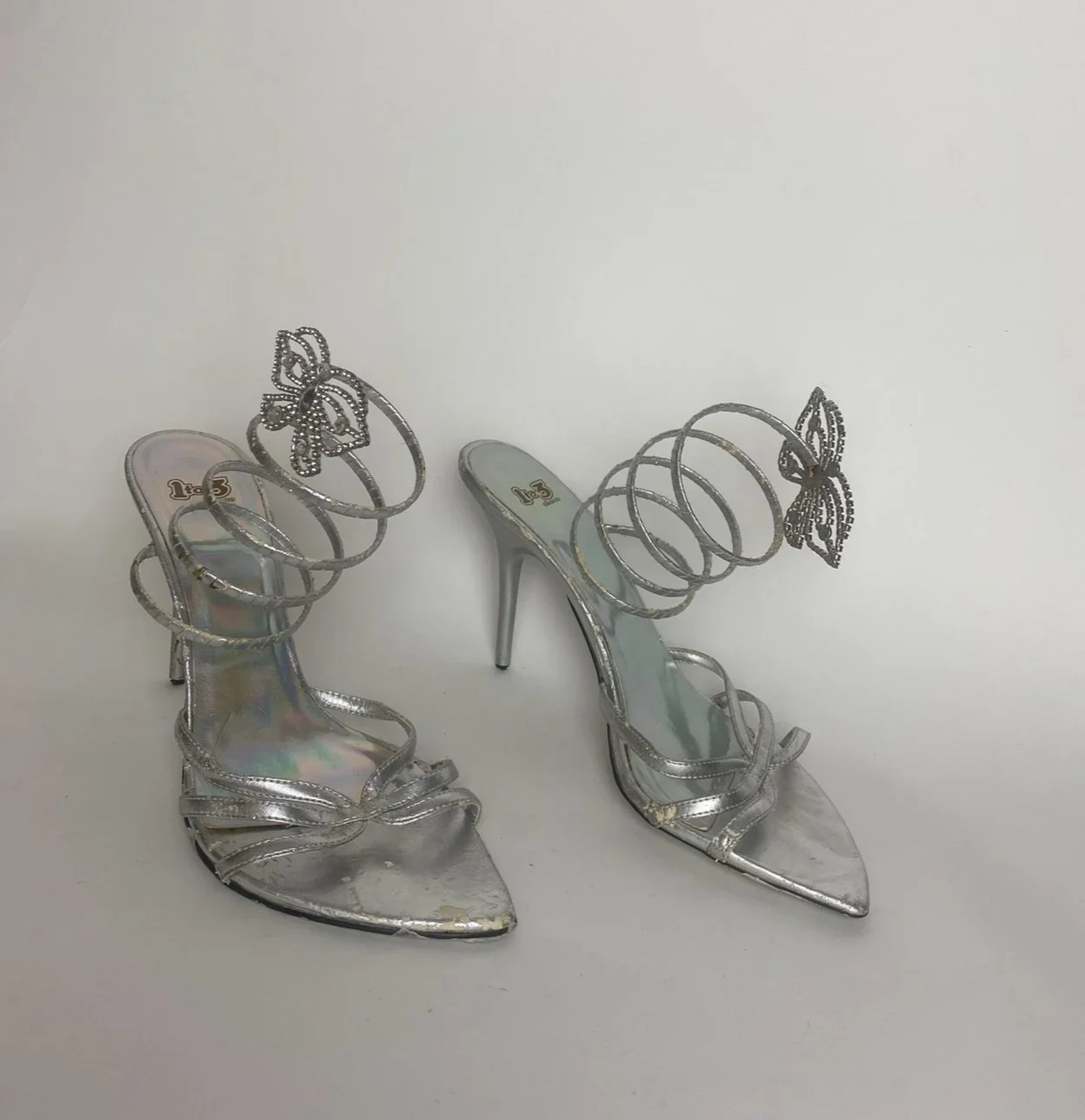 90s Heeled butterfly sandals