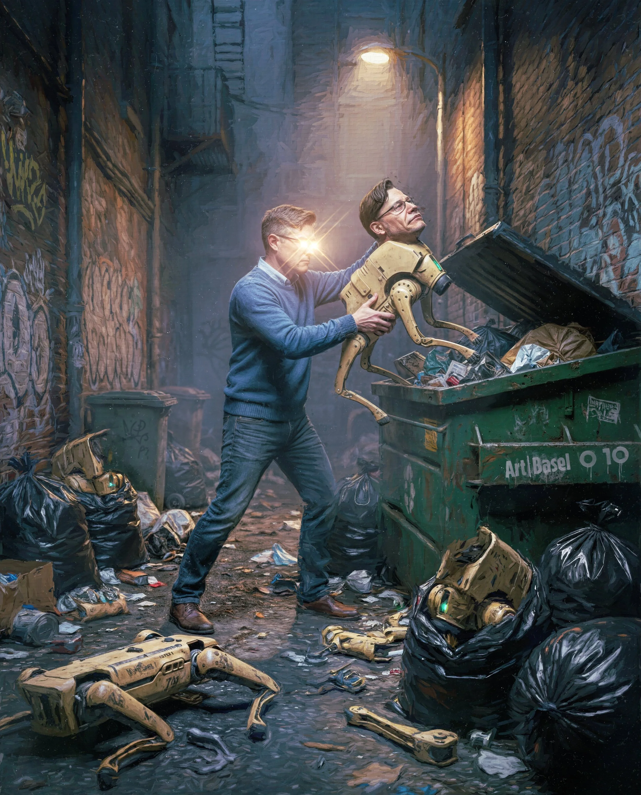 HOLY ART BASEL SPROTO GREMLIN MAN! BEEPLE TAKES OVER MIAMI!
