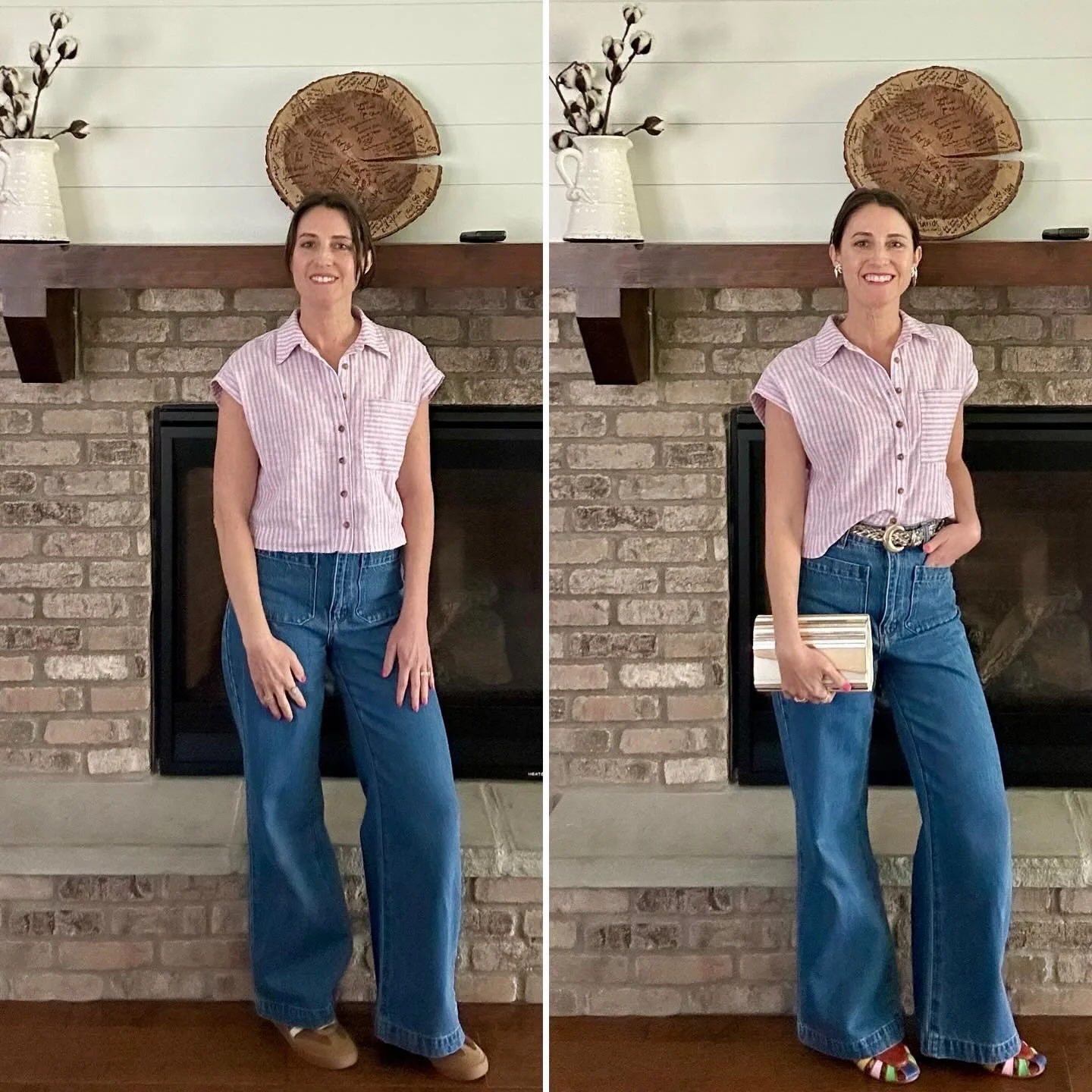 Another example of small tweaks = big changes.

Do you have your go-to top and pair of pants that you can just throw on and feel great in because they fit, they&rsquo;re comfortable, and they just feel like &ldquo;you&rdquo;? 🙋&zwj;♀️

I do! And I c