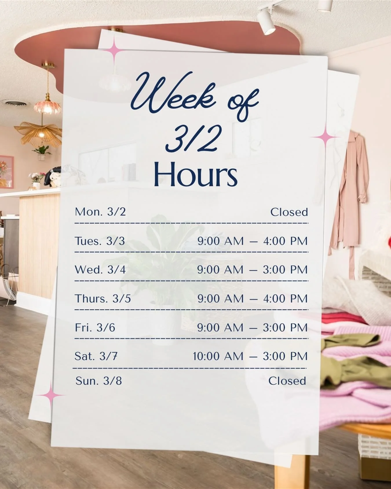 Happy March! Spring pieces are here and on the floor! 

Keep an eye on our stories for peeks at some new arrivals and stop in to discover even more this week!