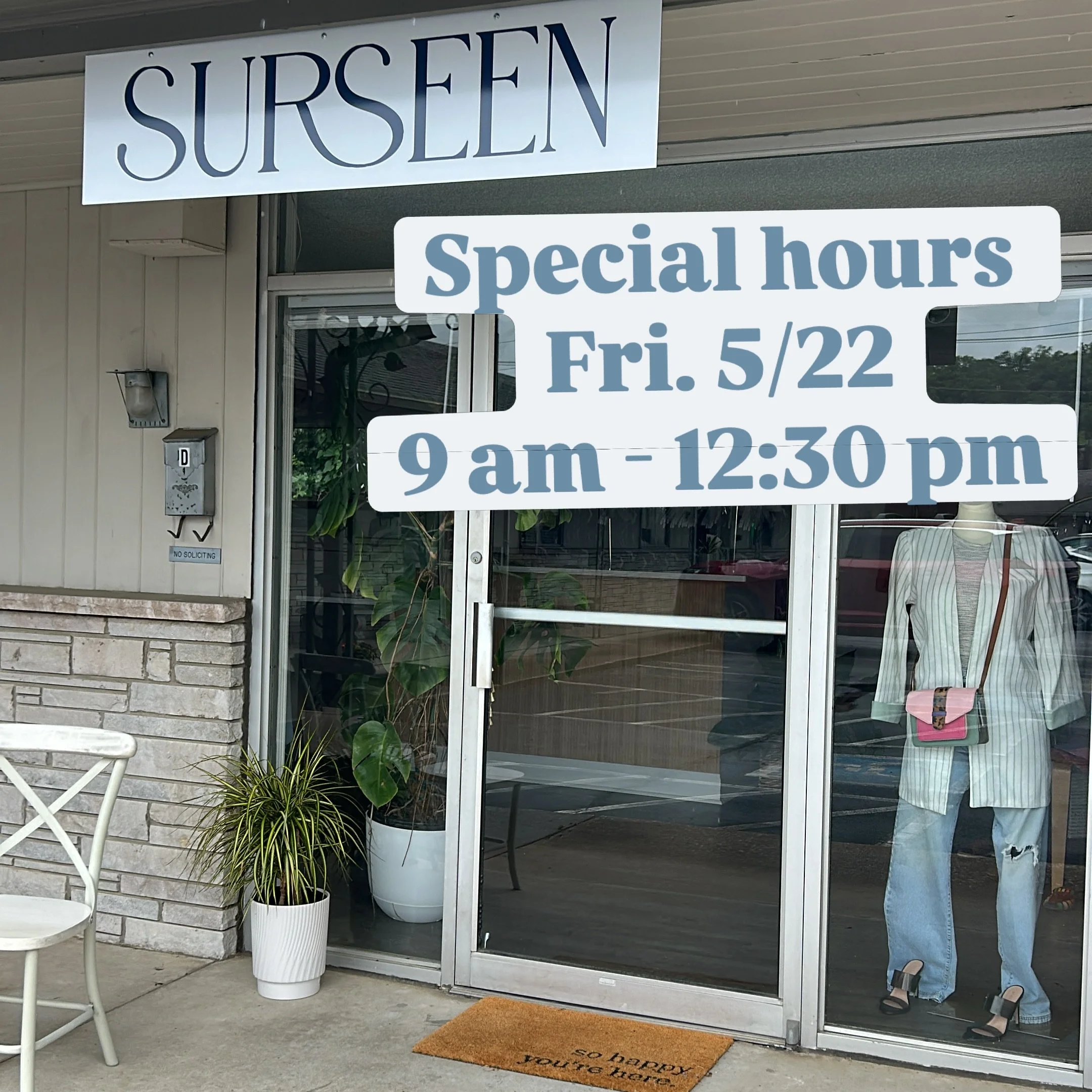Reminder that we will have shortened hours tomorrow (Friday, 5/22) from 9 am - 12:30 pm so that I can attend my daughter&rsquo;s final day of school celebrations. 

Will be open regular Saturday hours from 10 am - 3 pm, then closed through Tuesday fo