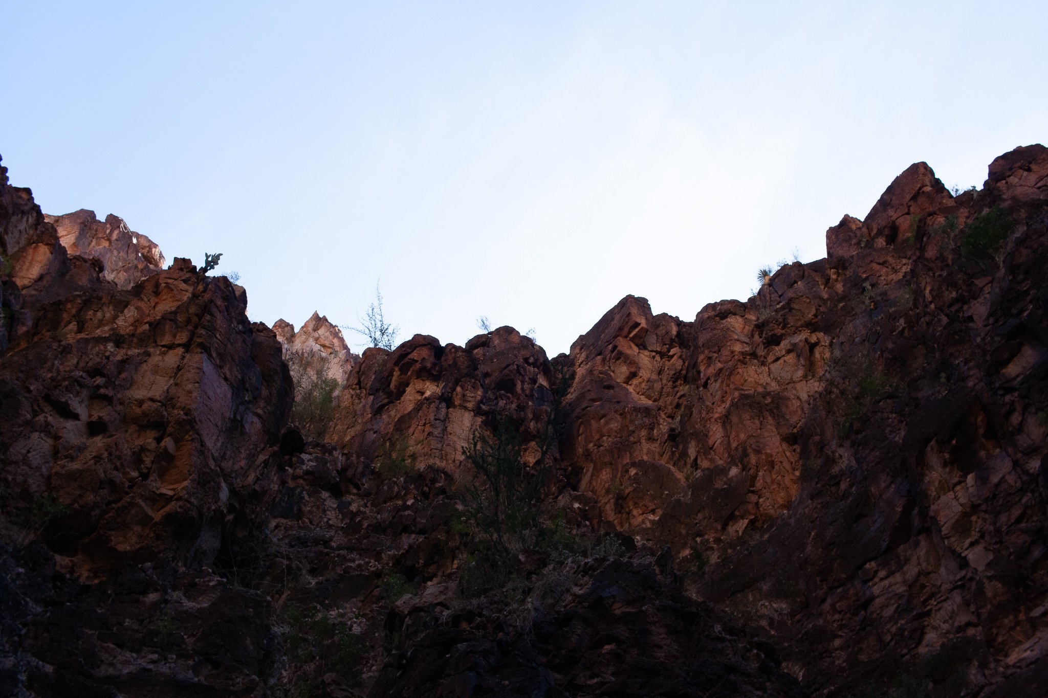 Shadows in Closed Canyon in Big Bend Ranch State Park, photograph by Beckie Irvin Studio
