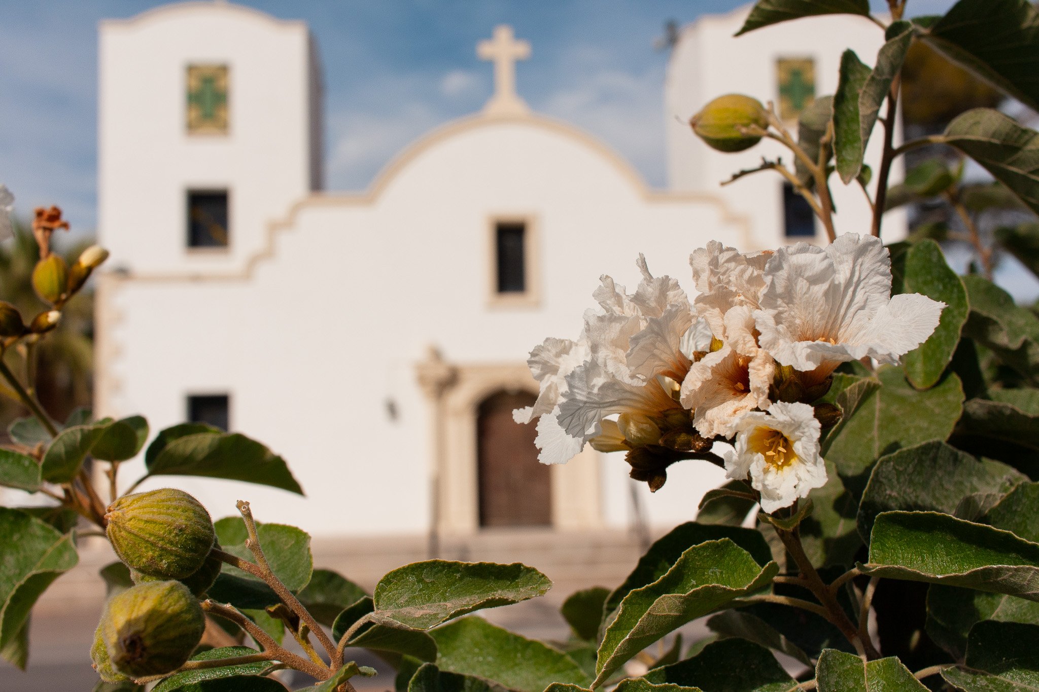 Historic church in Presidio, Texas, photograph by Beckie Irvin Studio