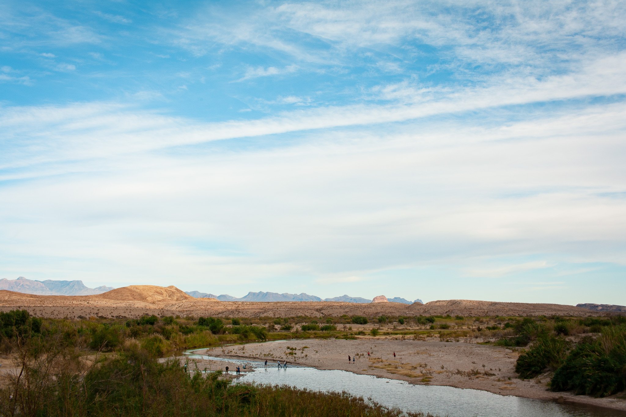 View of the Rio Grande from Santa Elena Canyon - Big Bend National Park, photograph by Beckie Irvin Studio