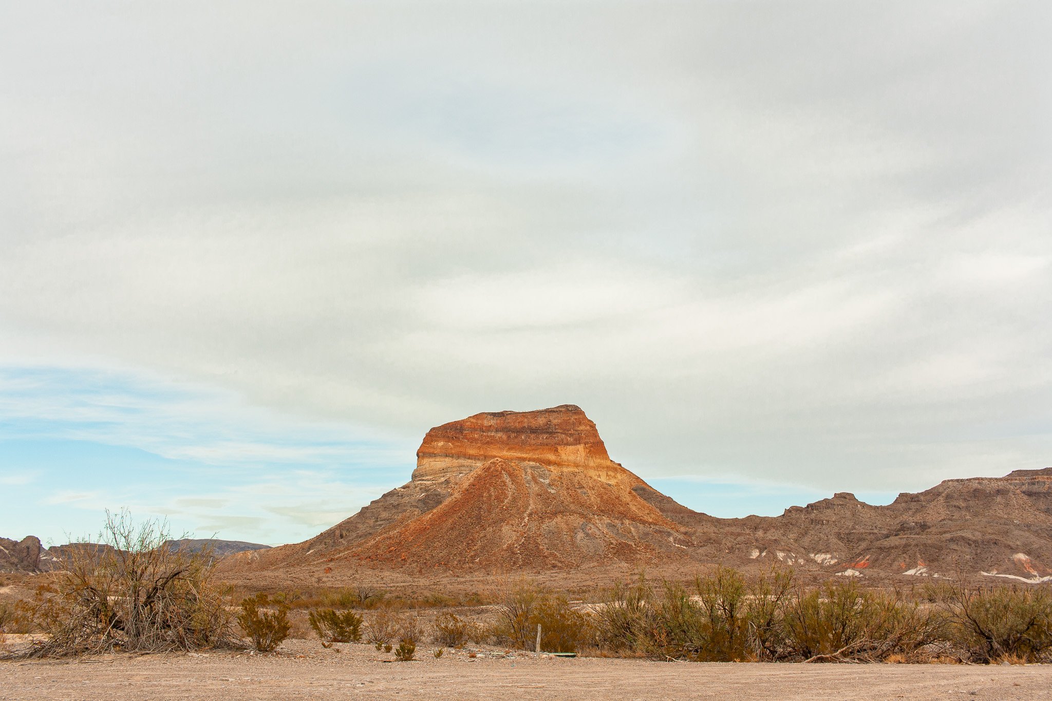Cerro Castelan in Big Bend National Park, photograph by Beckie Irvin Studio